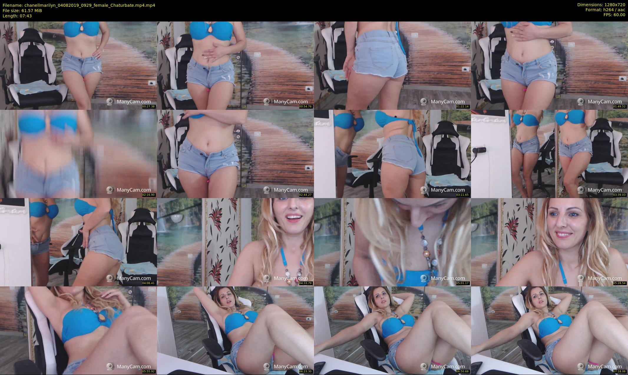 chanellmarilyn — 8 minute Chaturbate female cam show recording, 720p, Aug 4, 2019