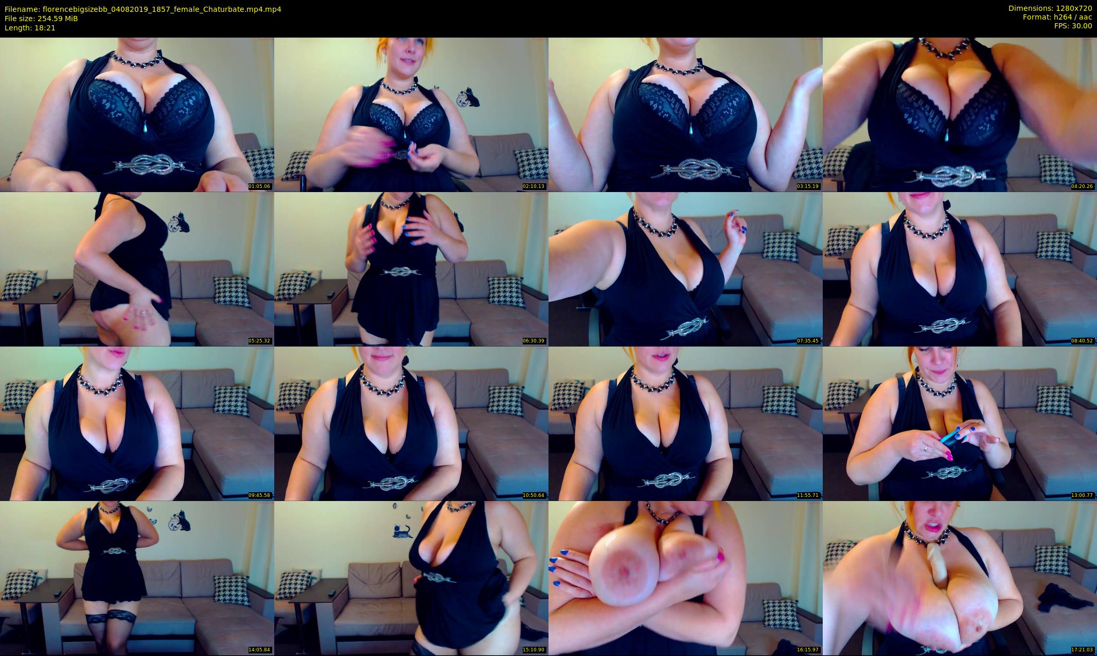 florencebigsizebb — 19 minute Chaturbate female cam show recording, 720p, Aug 4, 2019
