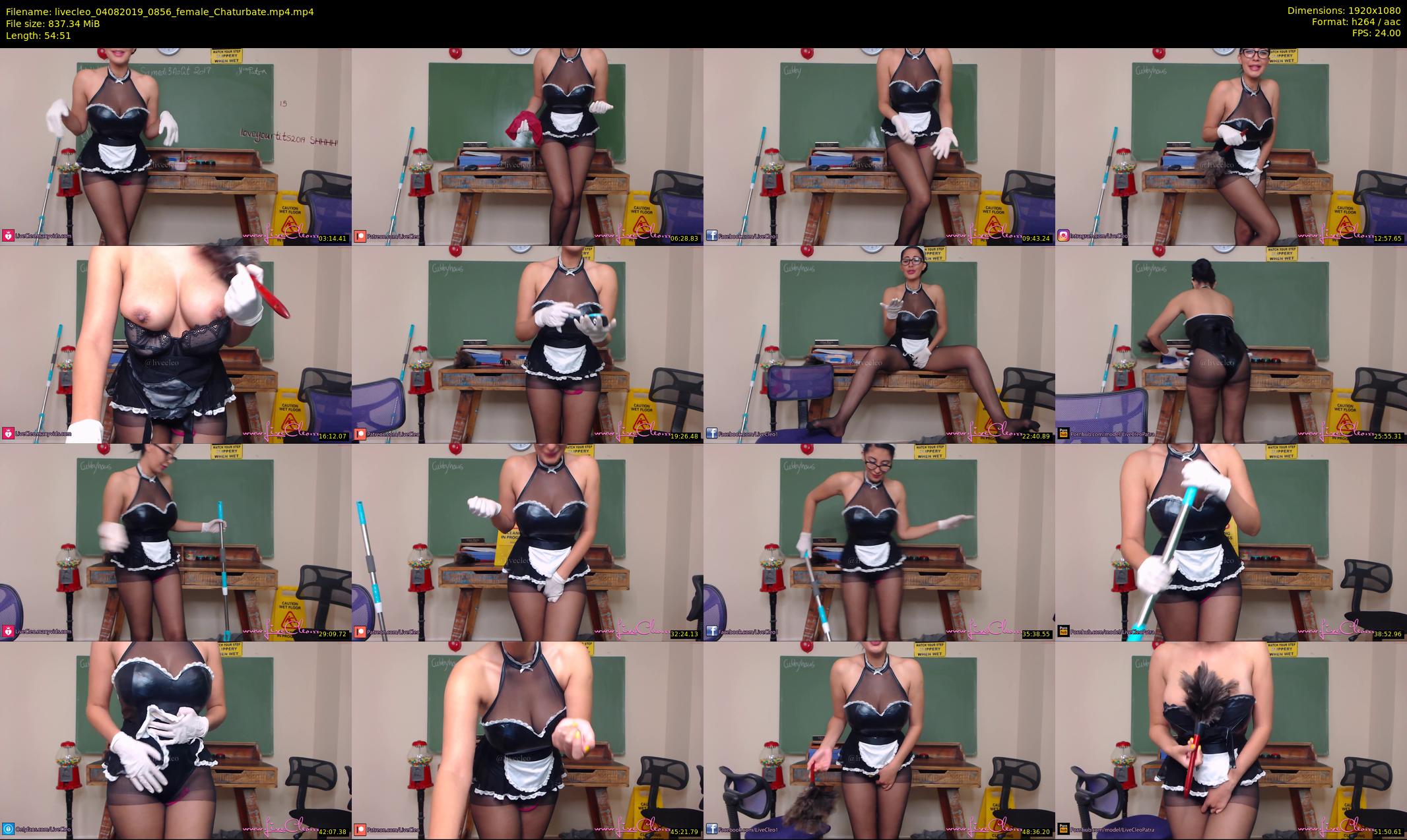 livecleo — 55 minute Chaturbate female cam show recording, 1080p, Aug 4, 2019