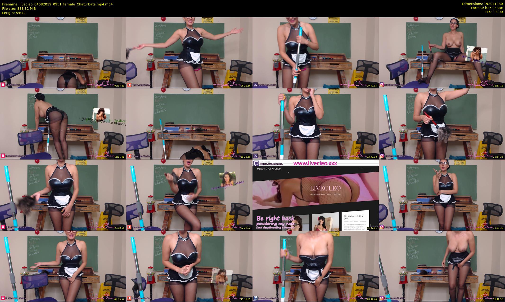 livecleo — 55 minute Chaturbate female cam show recording, 1080p, Aug 4, 2019