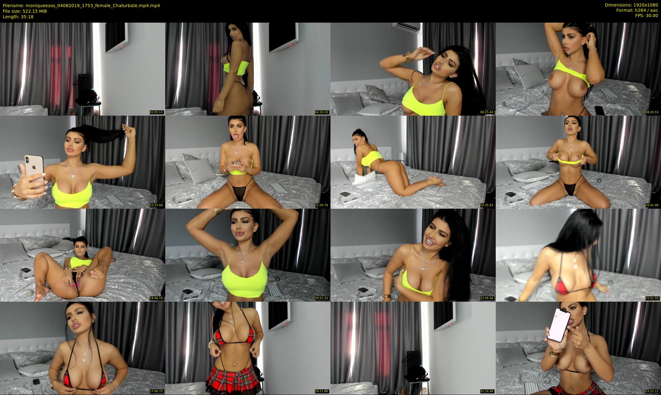moniqueeass — 36 minute Chaturbate female cam show recording, 1080p, Aug 4, 2019