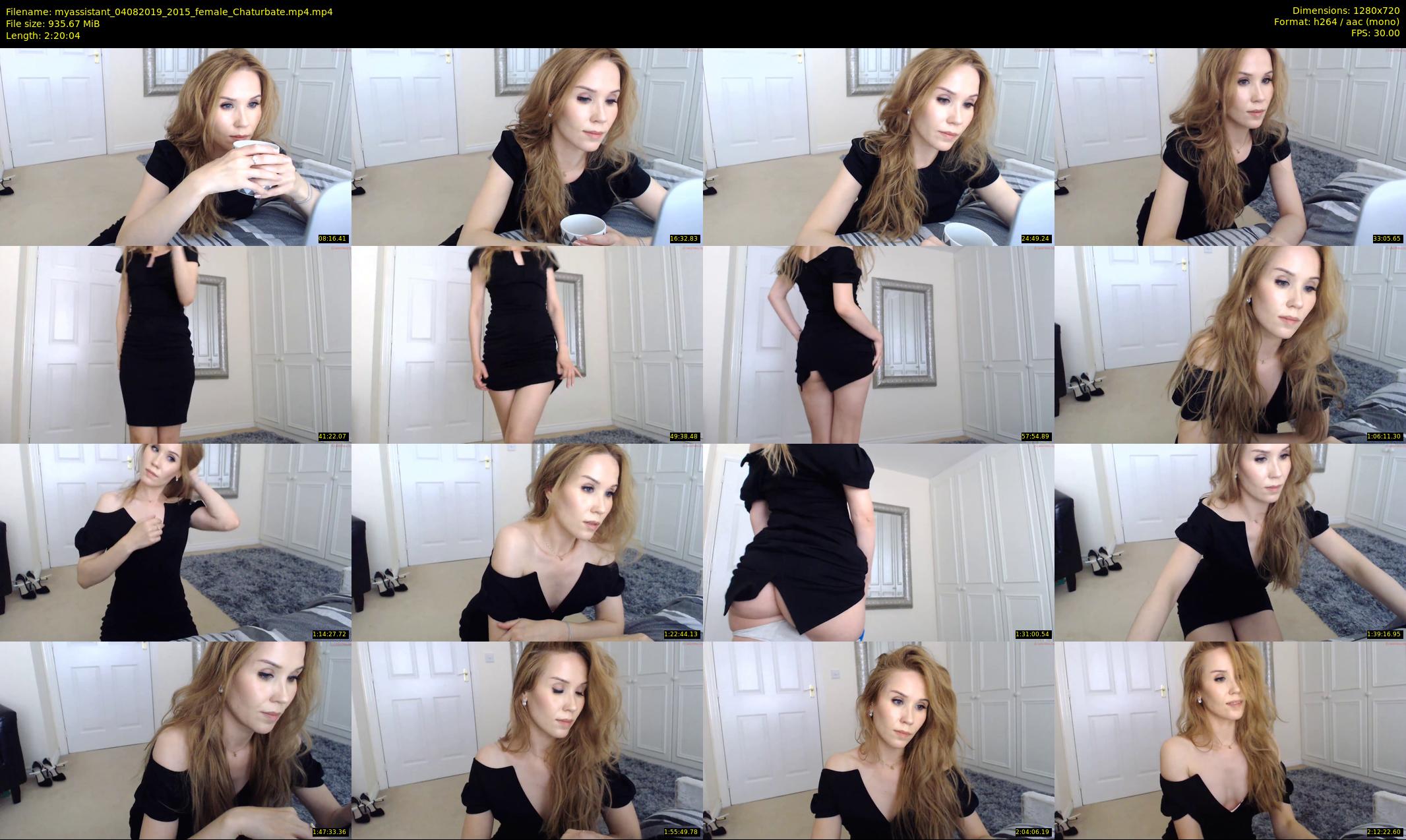 myassistant — 141 minute Chaturbate female cam show recording, 720p, Aug 4, 2019
