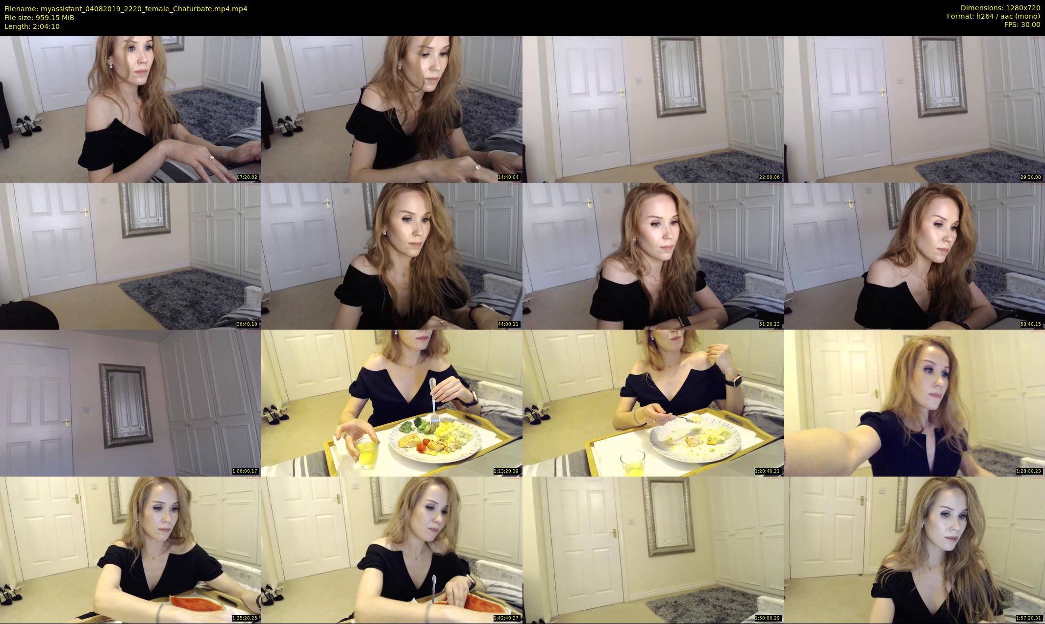 myassistant — 125 minute Chaturbate female cam show recording, 720p, Aug 4, 2019