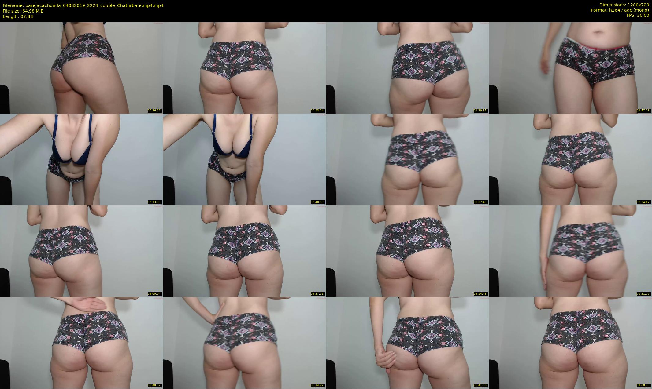 parejacachonda — 8 minute Chaturbate couple cam show recording, 720p, Aug 4, 2019