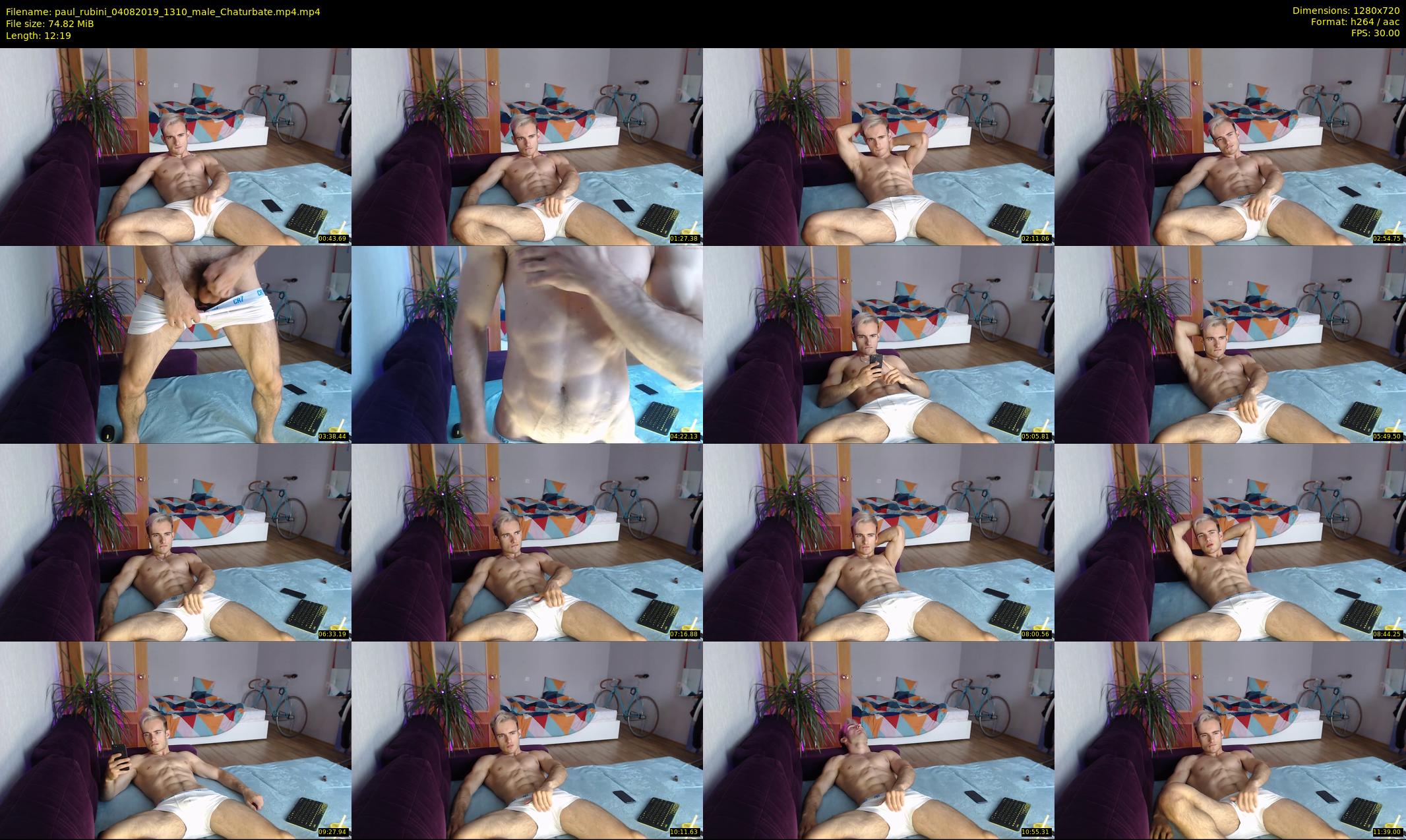 paul_rubini — 13 minute Chaturbate male cam show recording, 720p, Aug 4, 2019