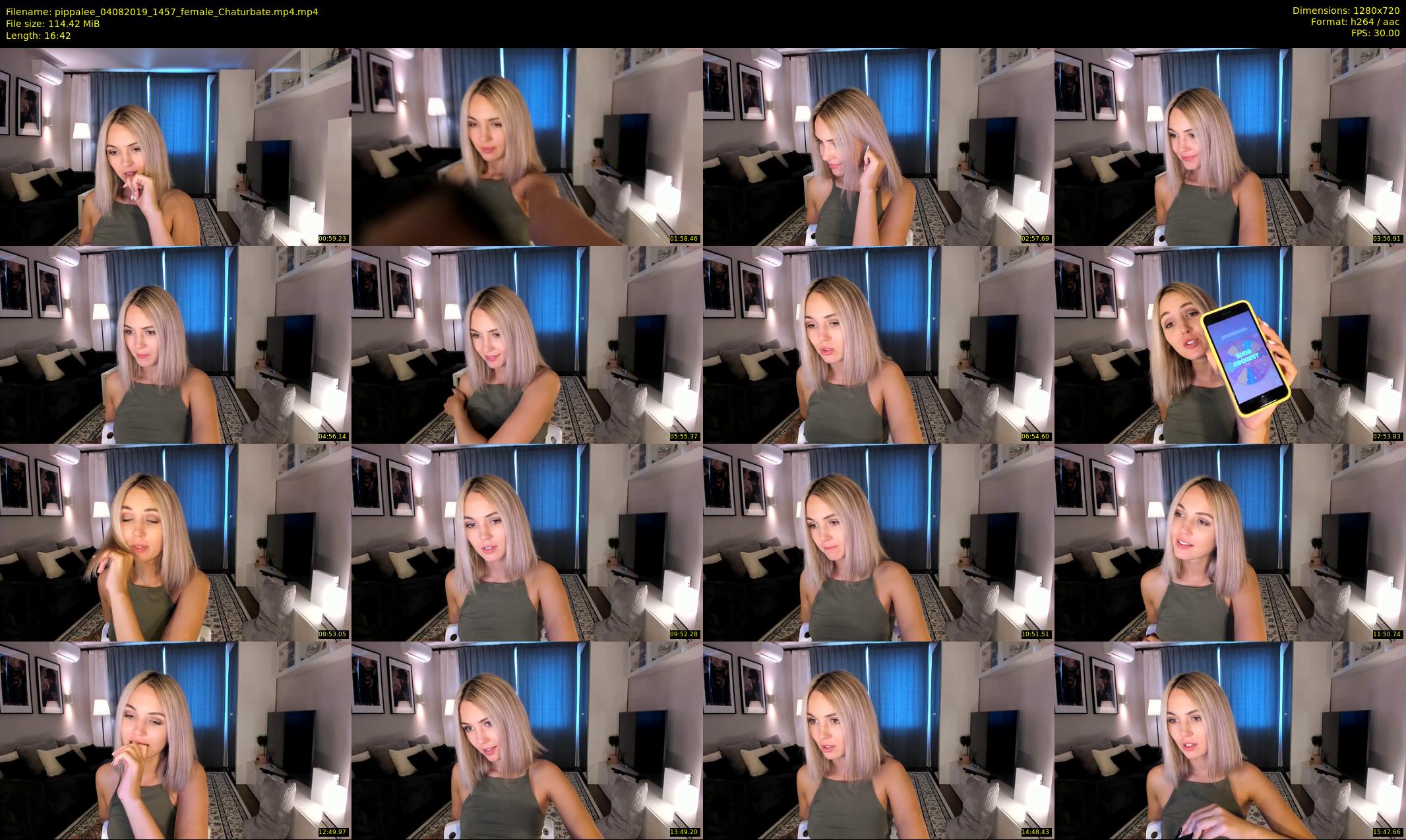 pippalee — 17 minute Chaturbate female cam show recording, 720p, Aug 4, 2019