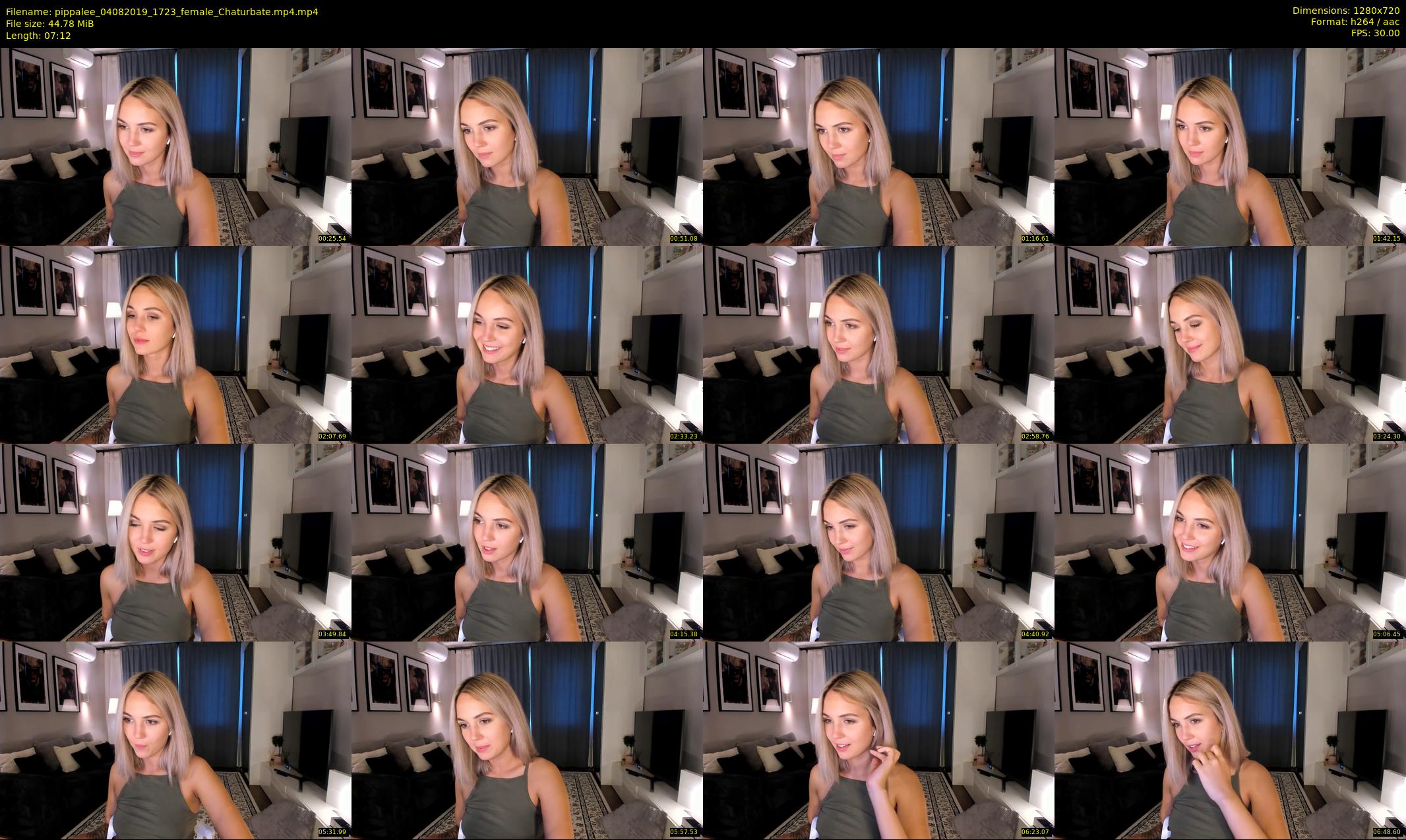 pippalee — 8 minute Chaturbate female cam show recording, 720p, Aug 4, 2019