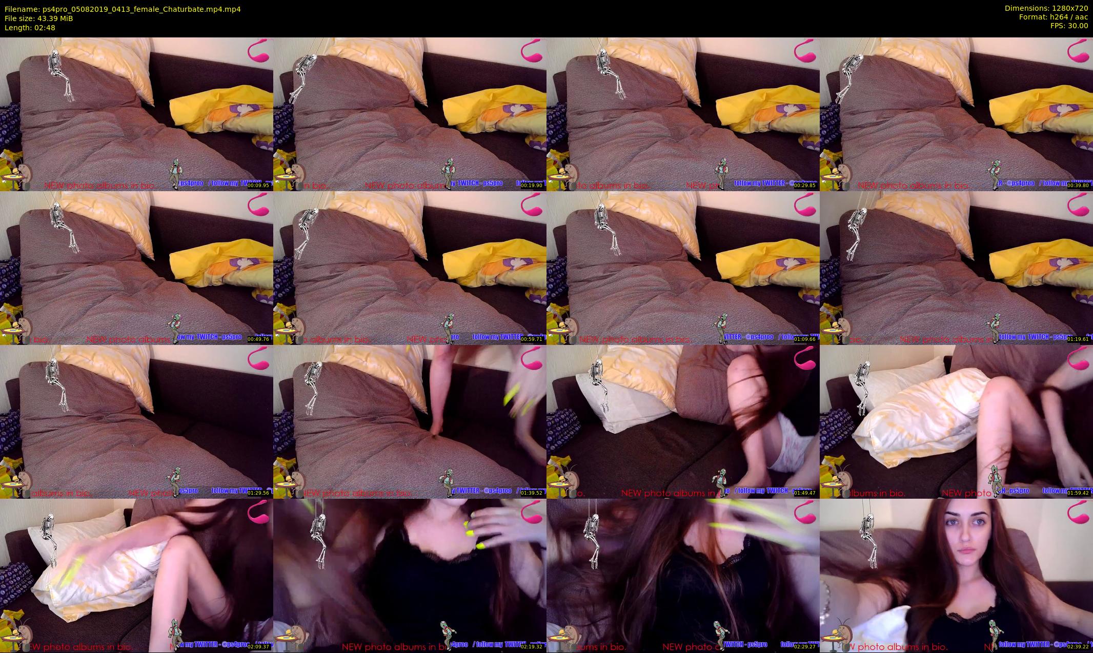 ps4pro — 3 minute Chaturbate female cam show recording, 720p, Aug 5, 2019