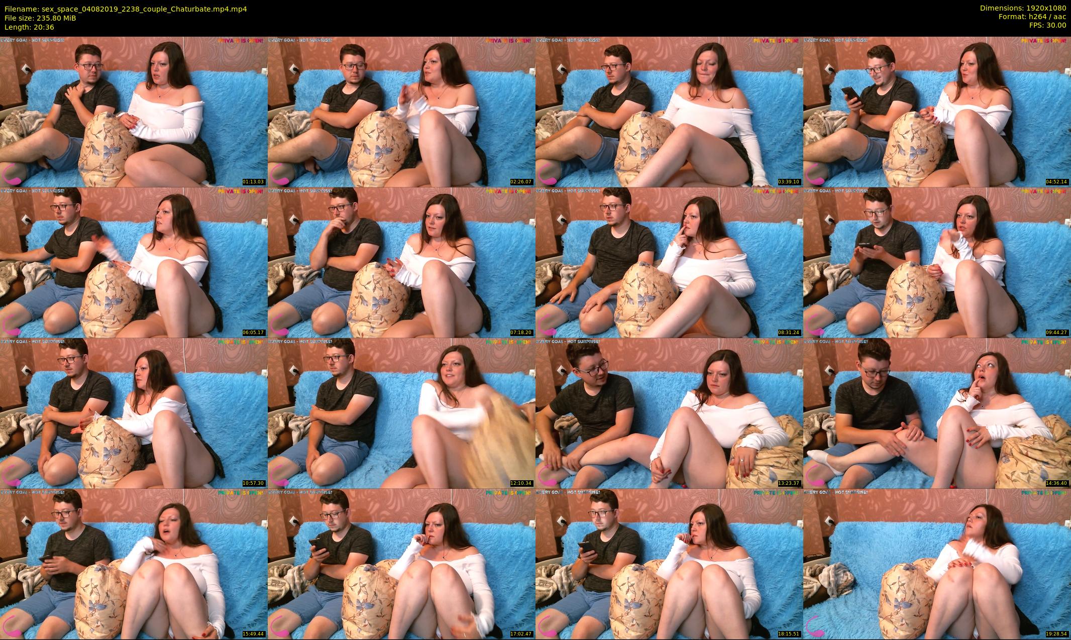 sex_space — 21 minute Chaturbate couple cam show recording, 1080p, Aug 4, 2019