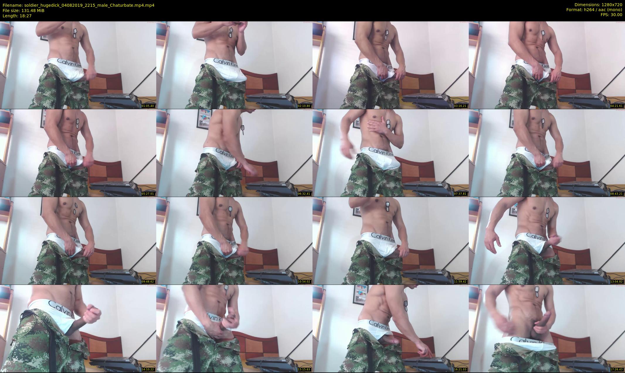 soldier_hugedick — 19 minute Chaturbate male cam show recording, 720p, Aug 4, 2019
