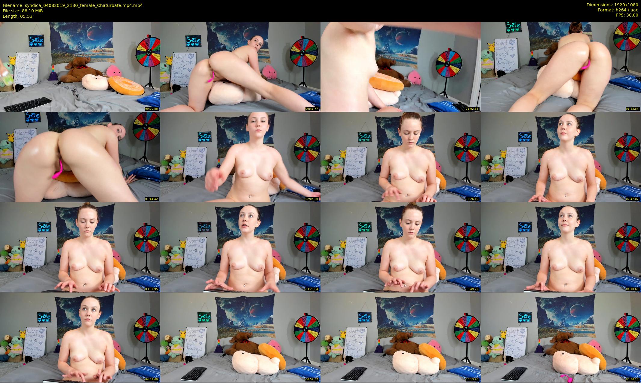 syndica — 6 minute Chaturbate female cam show recording, 1080p, Aug 4, 2019