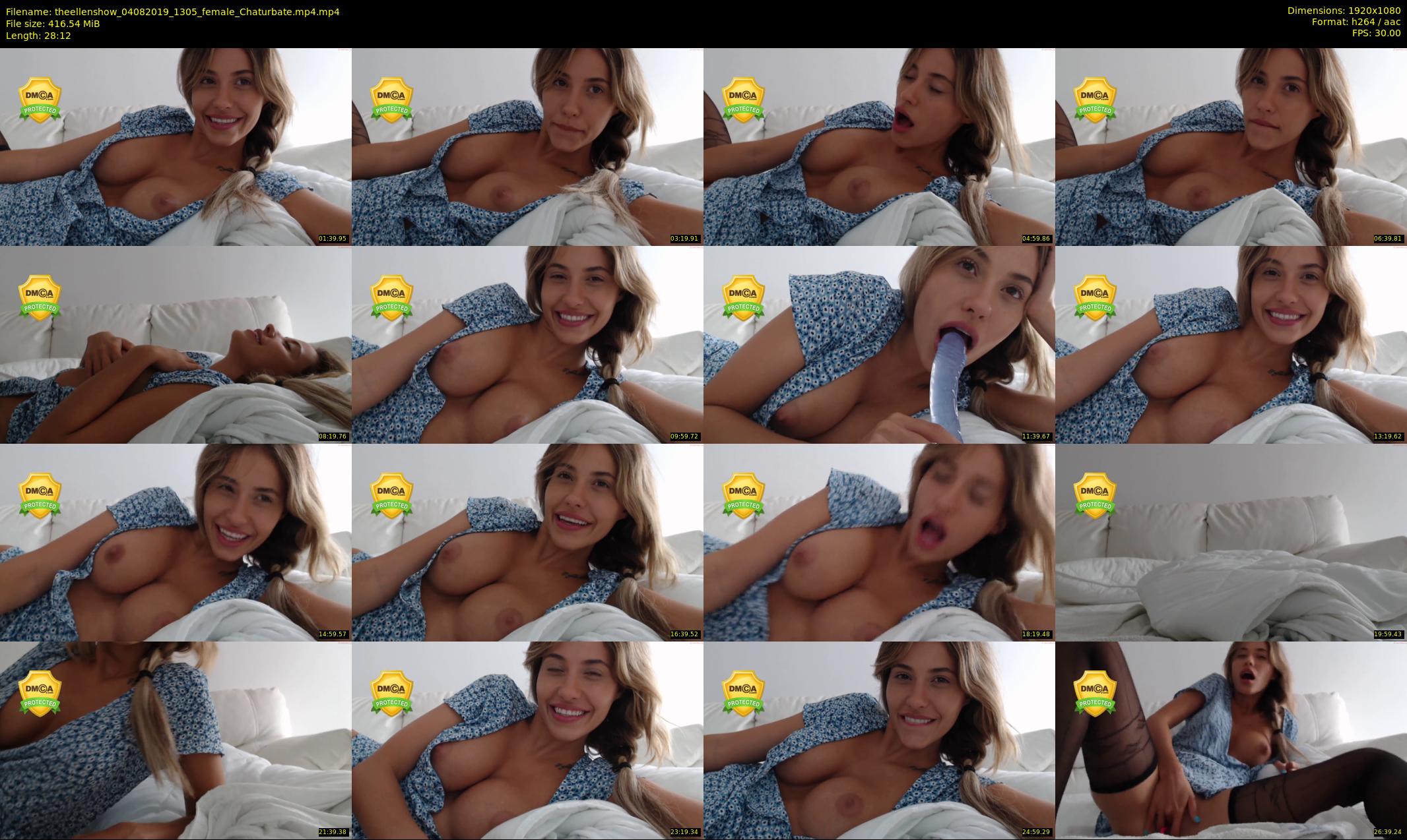 theellenshow — 29 minute Chaturbate female cam show recording, 1080p, Aug 4, 2019