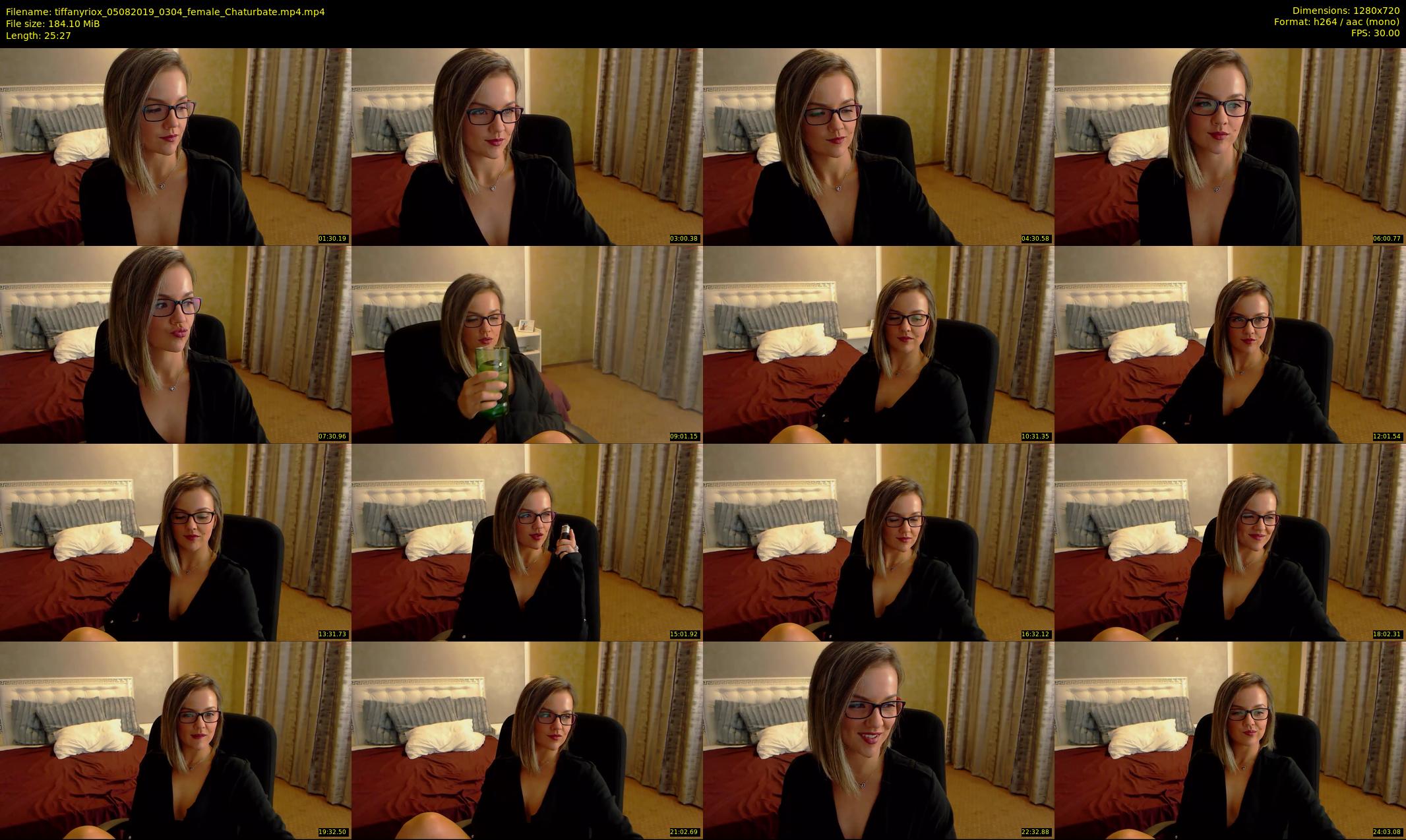 tiffanyriox — 26 minute Chaturbate female cam show recording, 720p, Aug 5, 2019