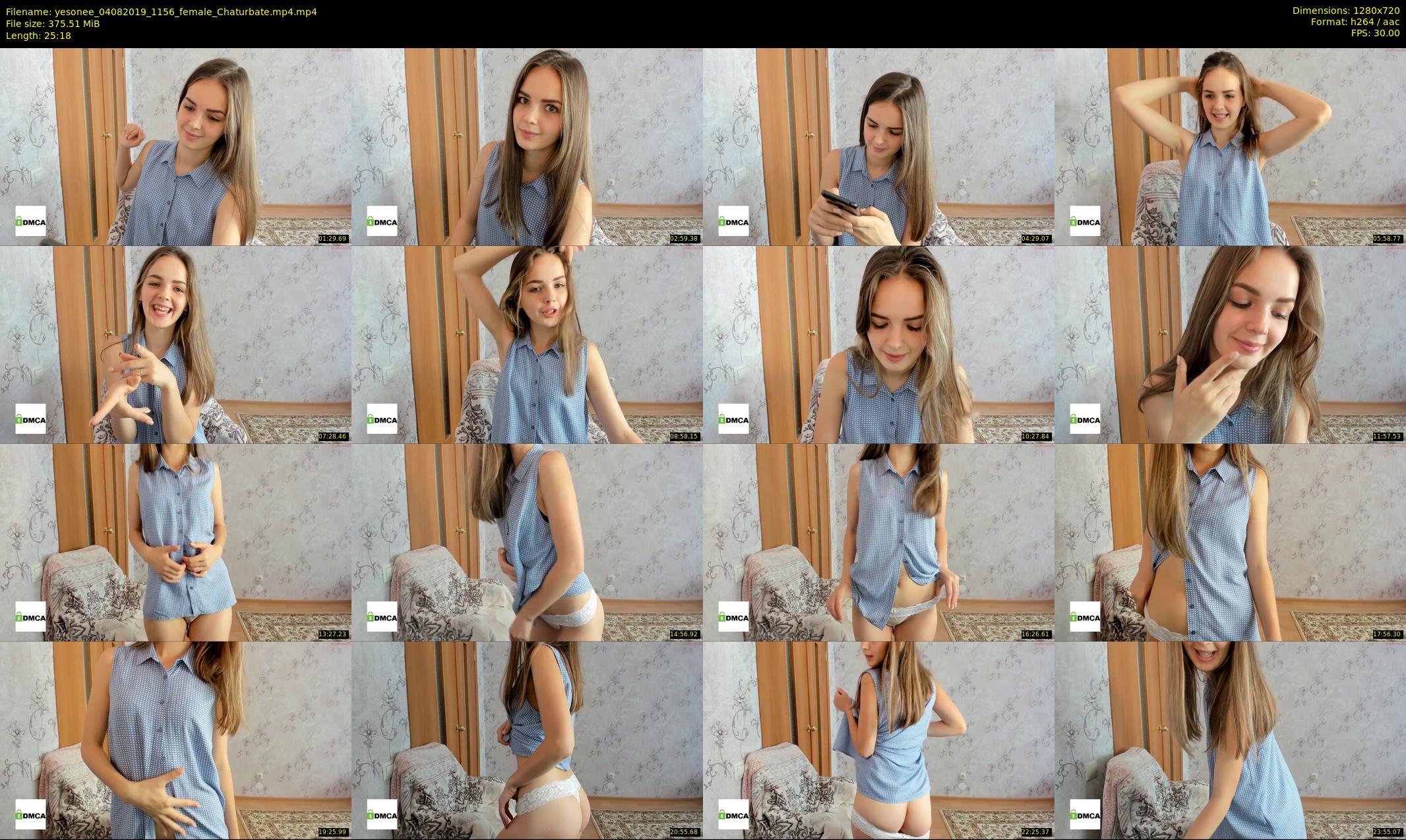 yesonee — 26 minute Chaturbate female cam show recording, 720p, Aug 4, 2019