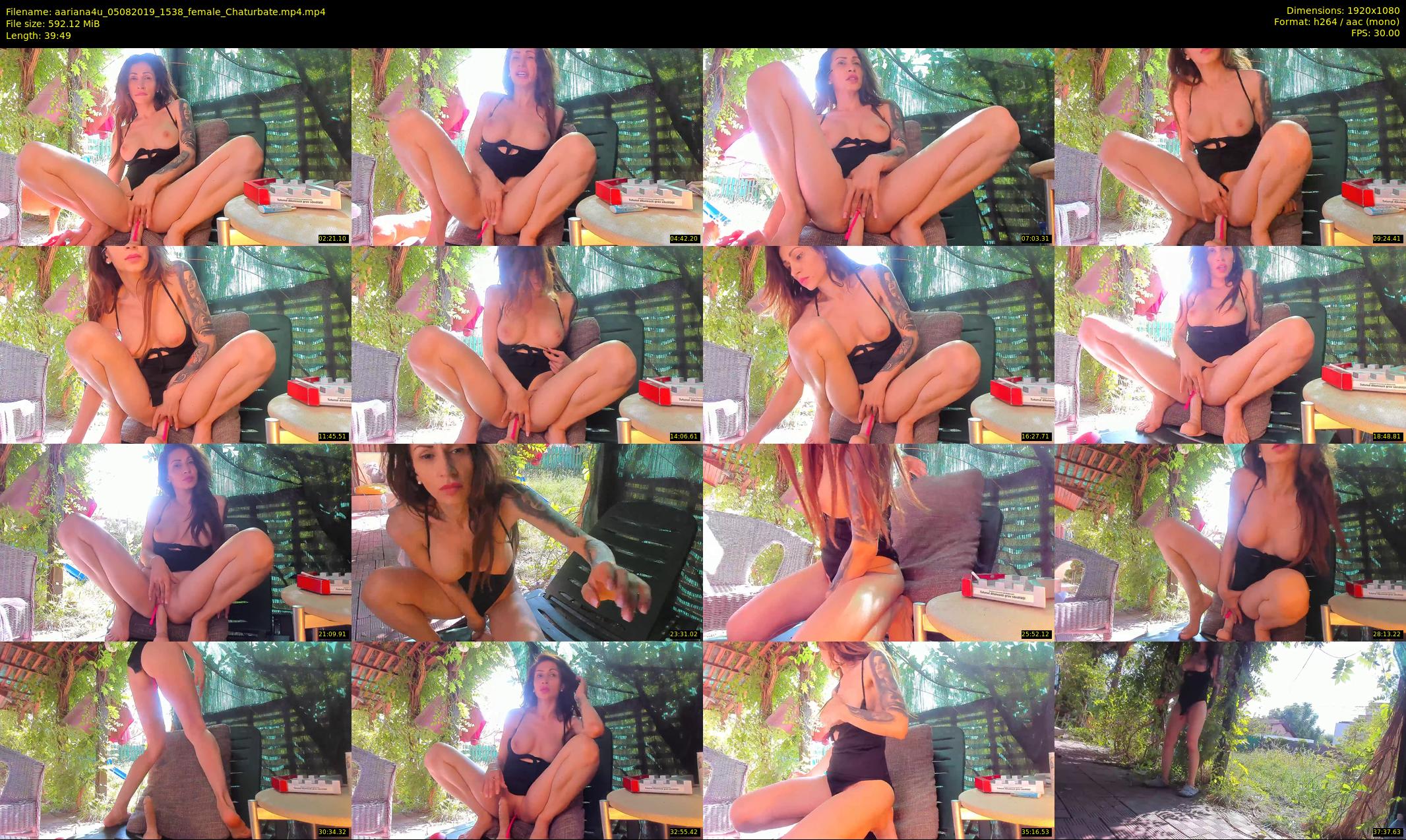 aariana4u — 40 minute Chaturbate female cam show recording, 1080p, Aug 5, 2019
