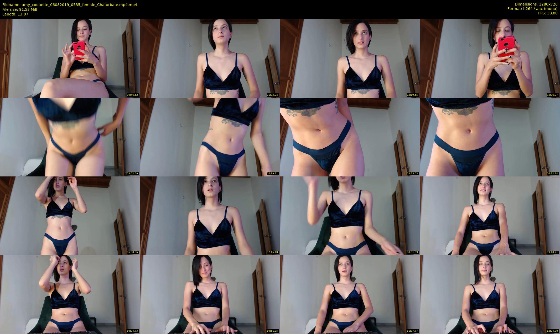 amy_coquette — 14 minute Chaturbate female cam show recording, 720p, Aug 6, 2019