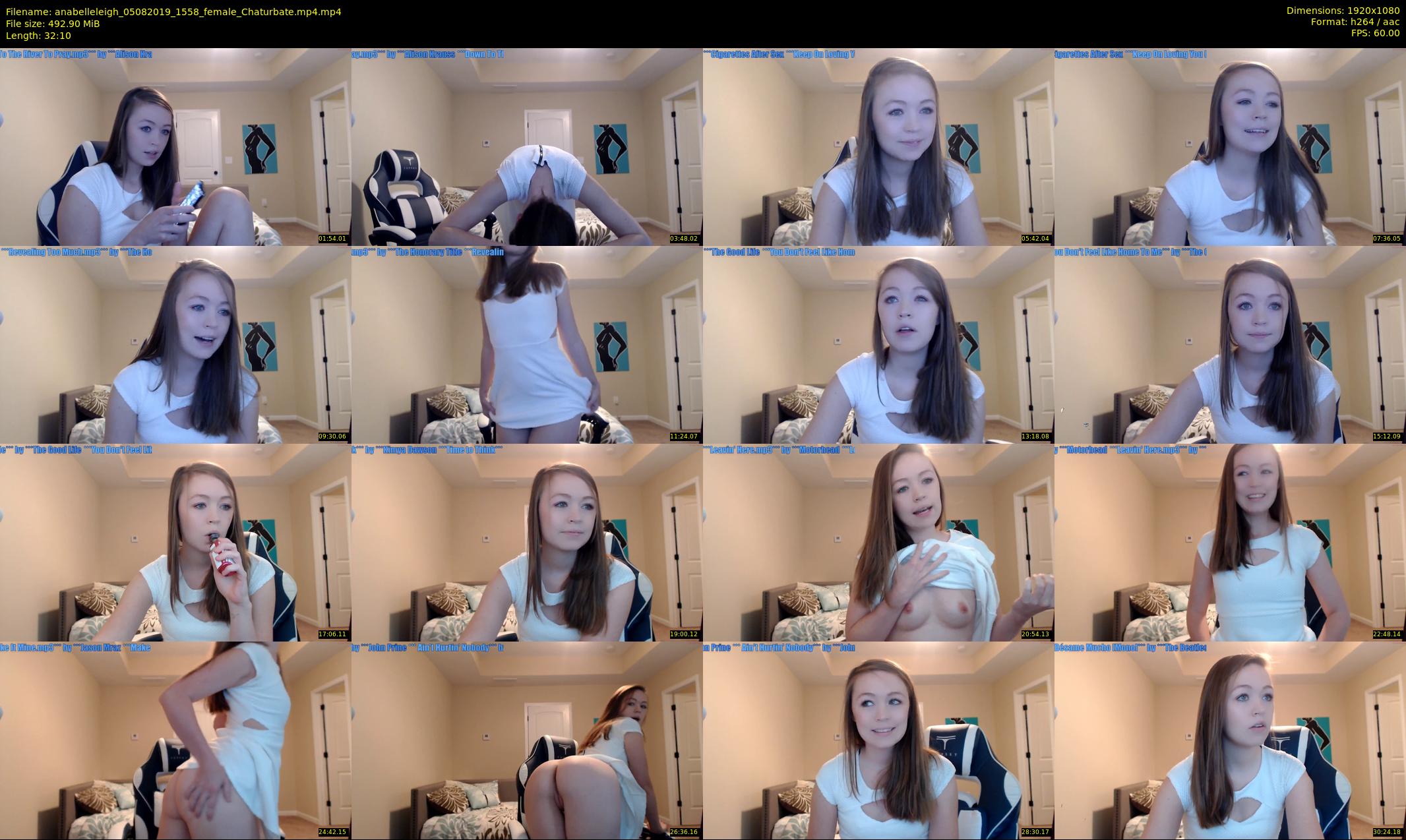 anabelleleigh — 33 minute Chaturbate female cam show recording, 1080p, Aug 5, 2019