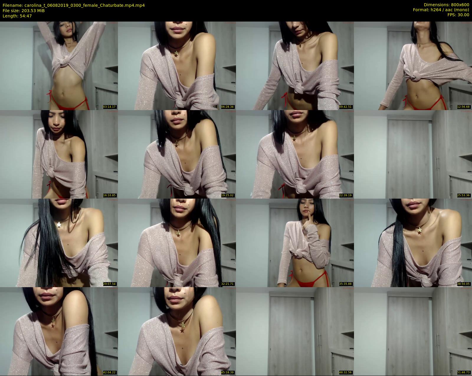 carolina_t — 55 minute Chaturbate female cam show recording, 480p, Aug 6, 2019