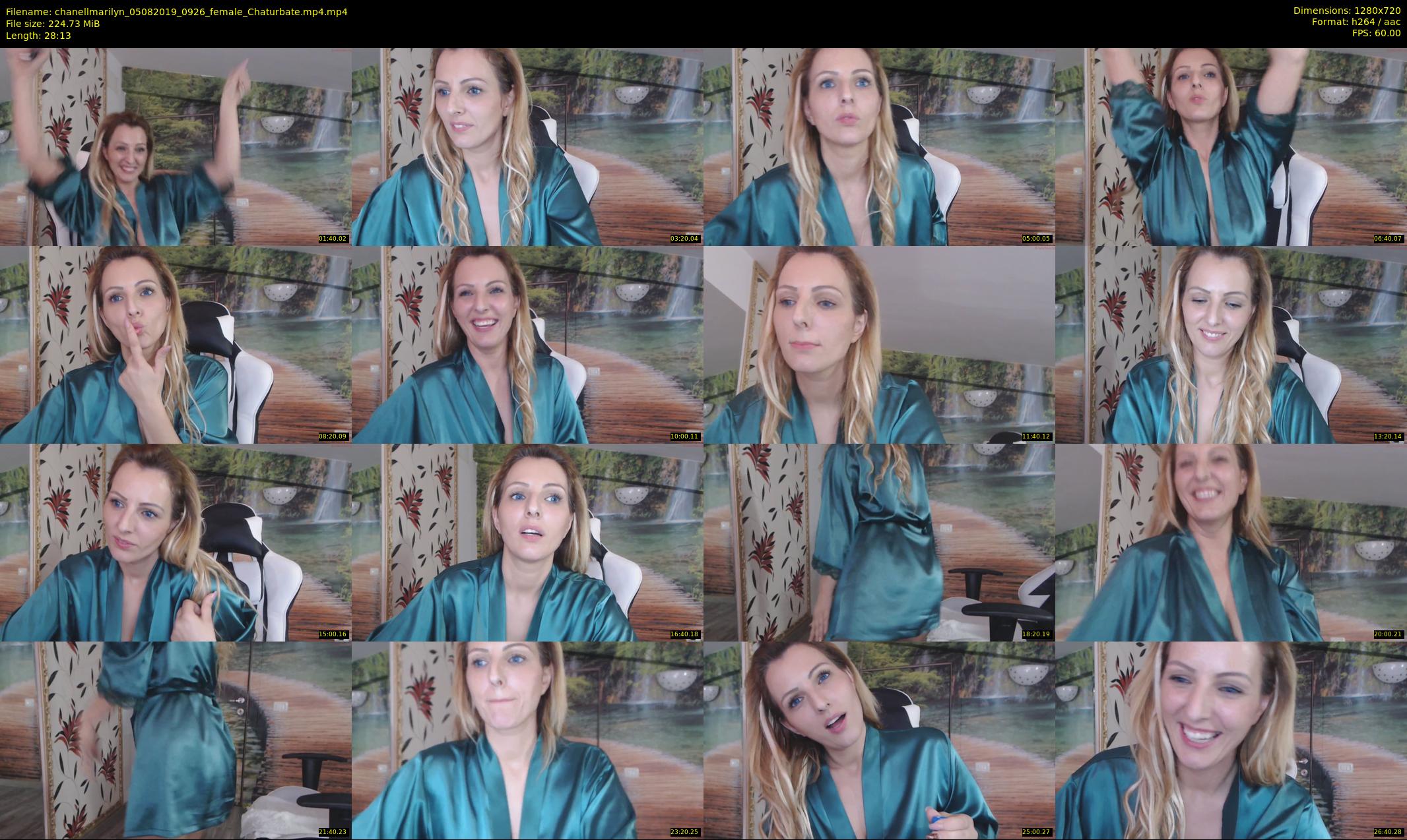 chanellmarilyn — 29 minute Chaturbate female cam show recording, 720p, Aug 5, 2019