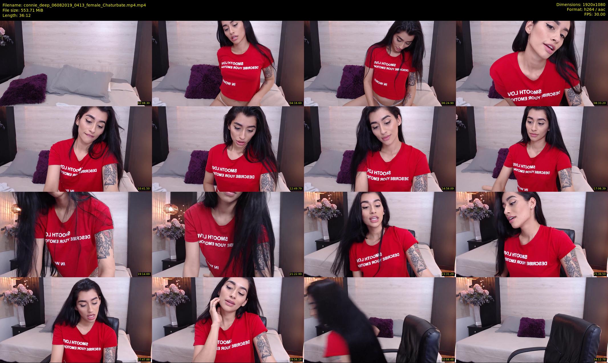 connie_deep — 37 minute Chaturbate female cam show recording, 1080p, Aug 6, 2019