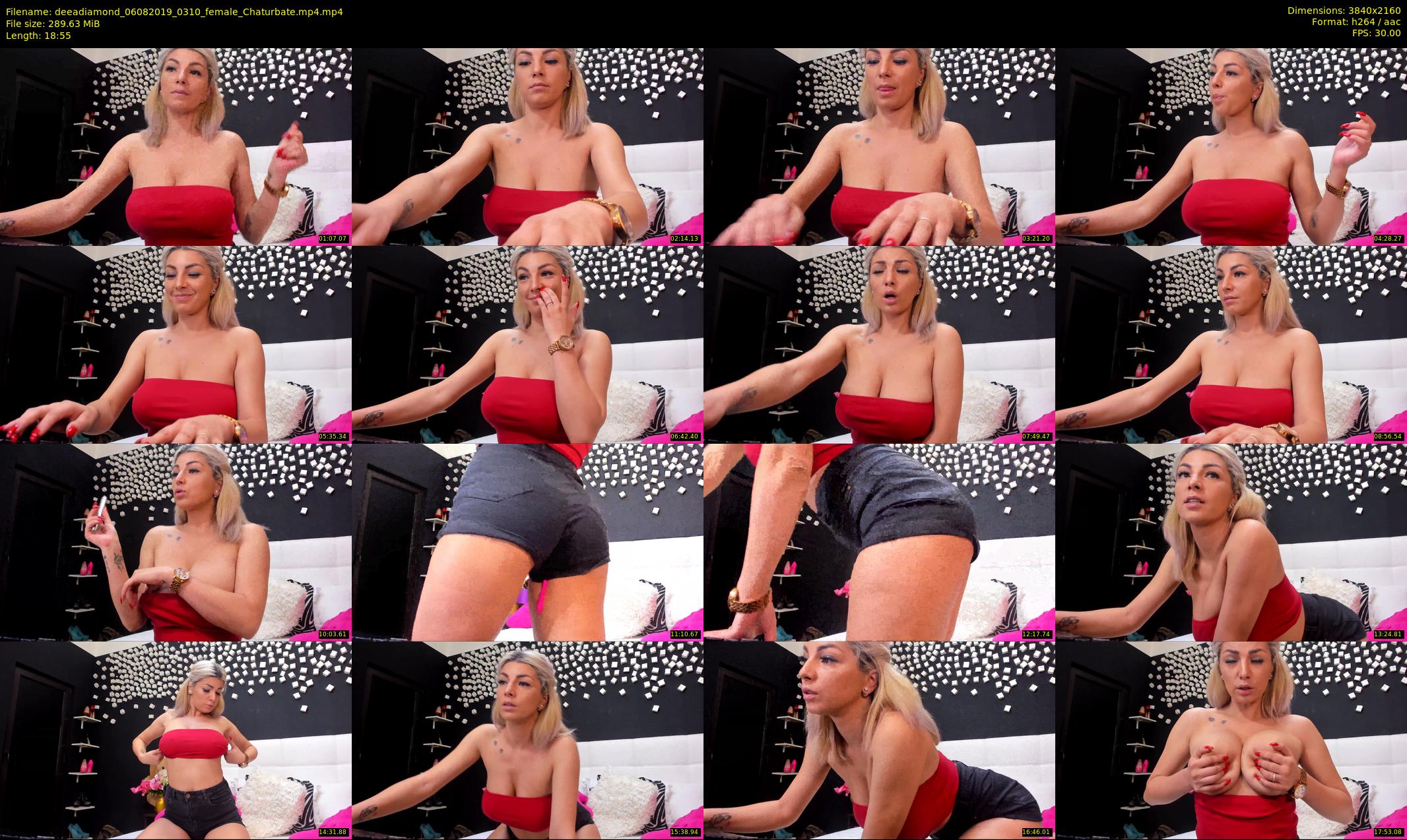 deeadiamond — 19 minute Chaturbate female cam show recording, 4K, Aug 6, 2019