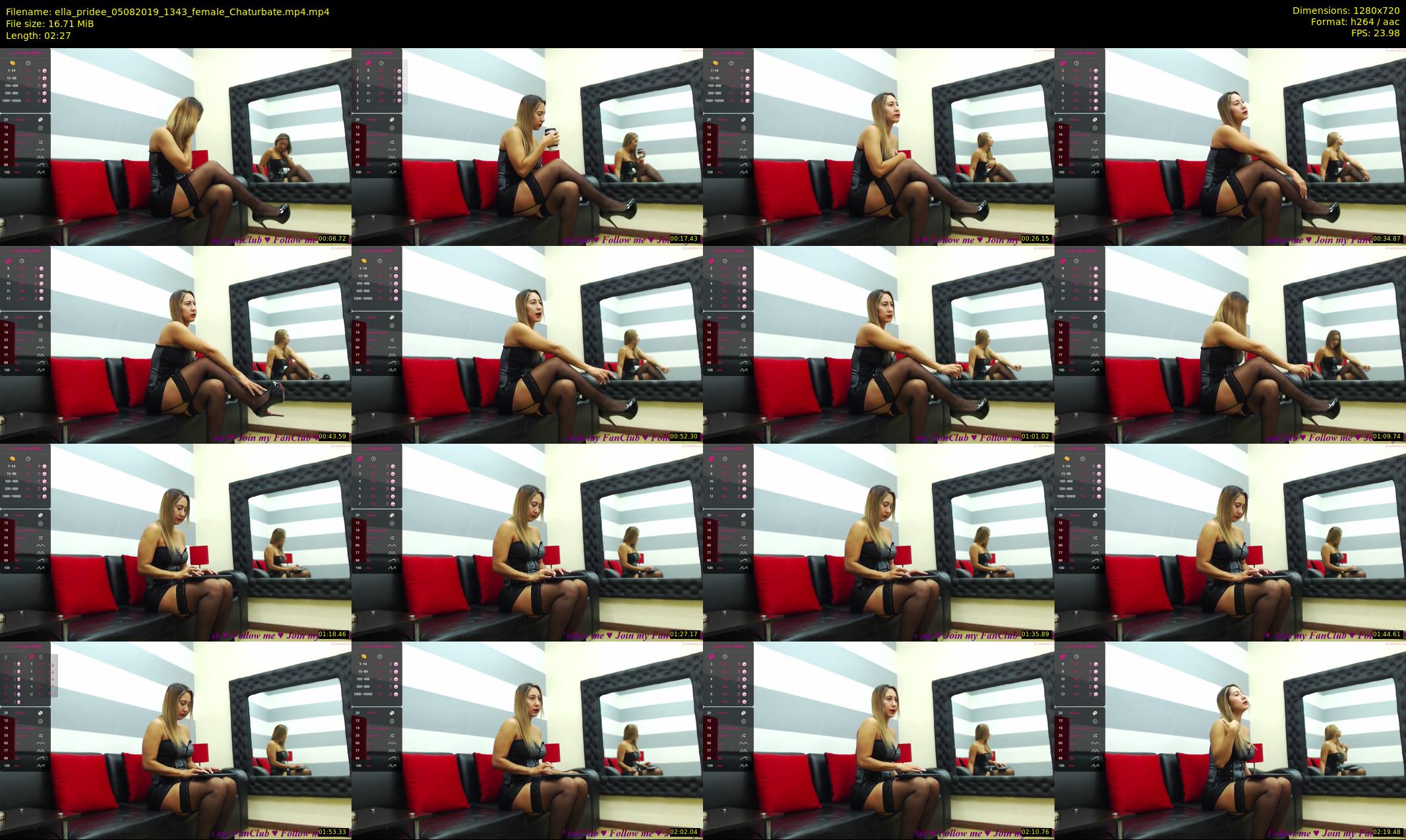 ella_pridee — 3 minute Chaturbate female cam show recording, 720p, Aug 5, 2019