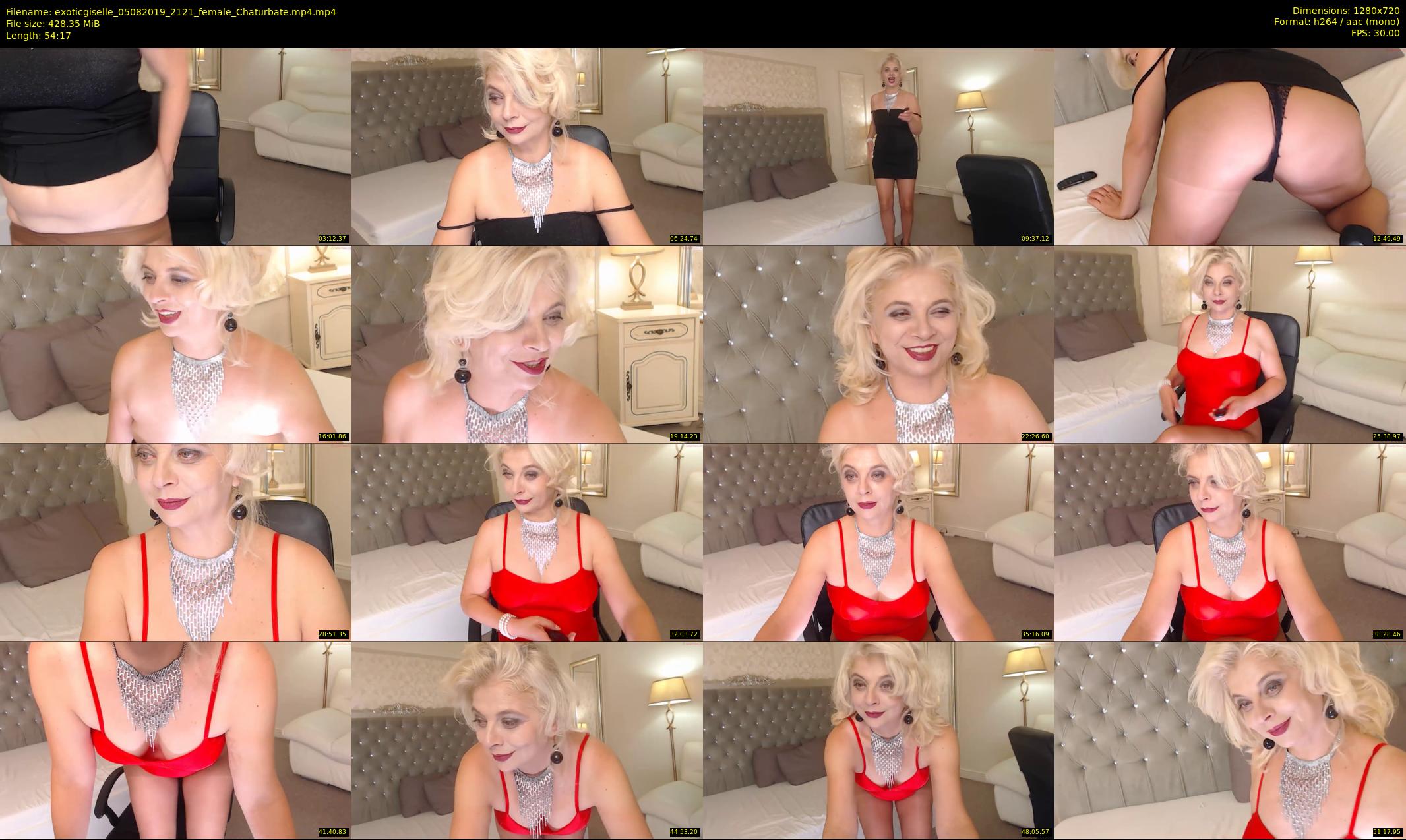 exoticgiselle — 55 minute Chaturbate female cam show recording, 720p, Aug 5, 2019