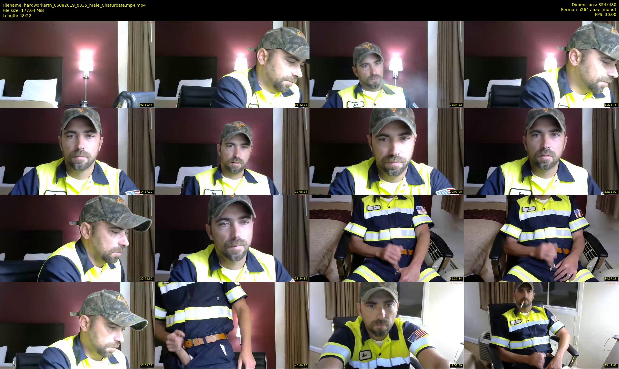 hardworkertn — 49 minute Chaturbate male cam show recording, 480p, Aug 6, 2019