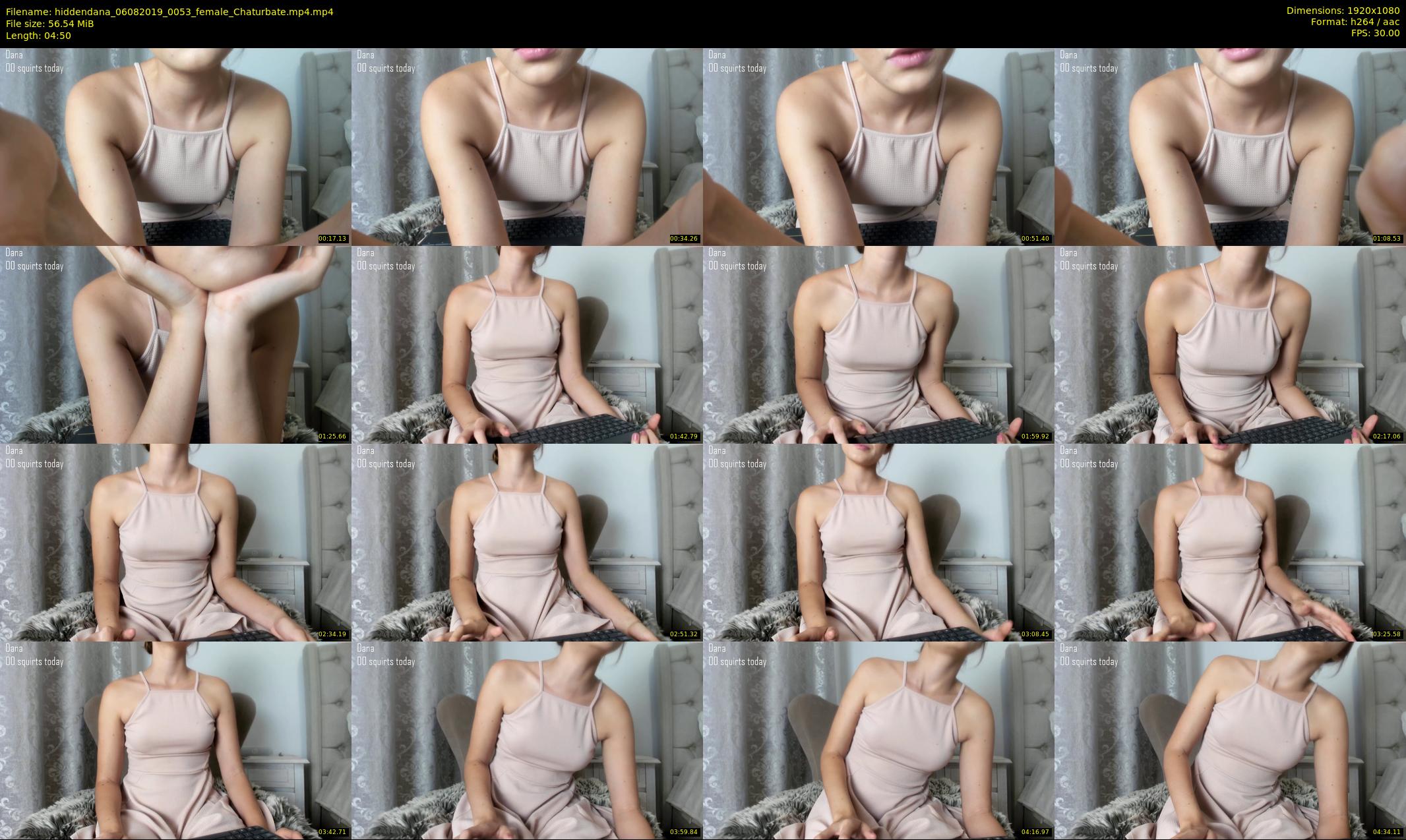 hiddendana — 5 minute Chaturbate female cam show recording, 1080p, Aug 6, 2019