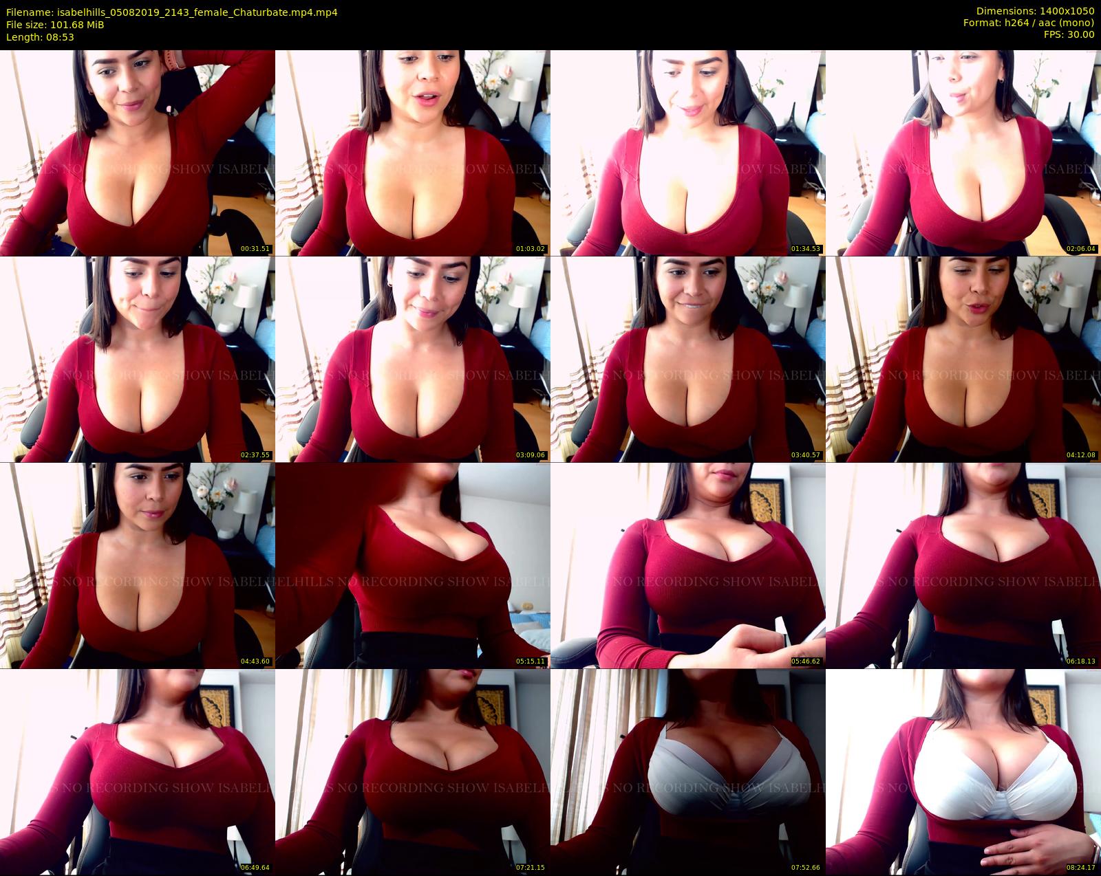 isabelhills — 9 minute Chaturbate female cam show recording, 720p, Aug 5, 2019