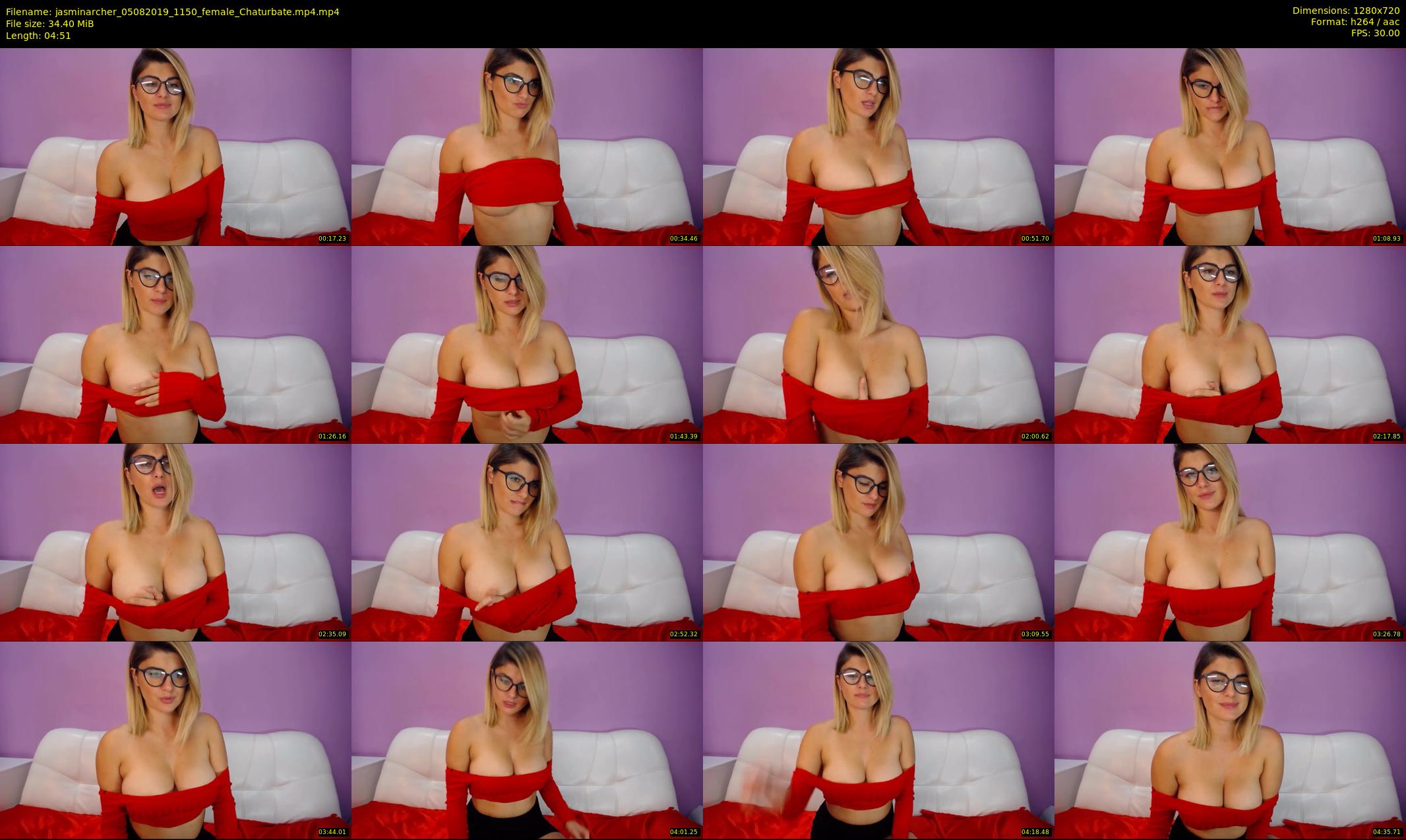 jasminarcher — 5 minute Chaturbate female cam show recording, 720p, Aug 5, 2019
