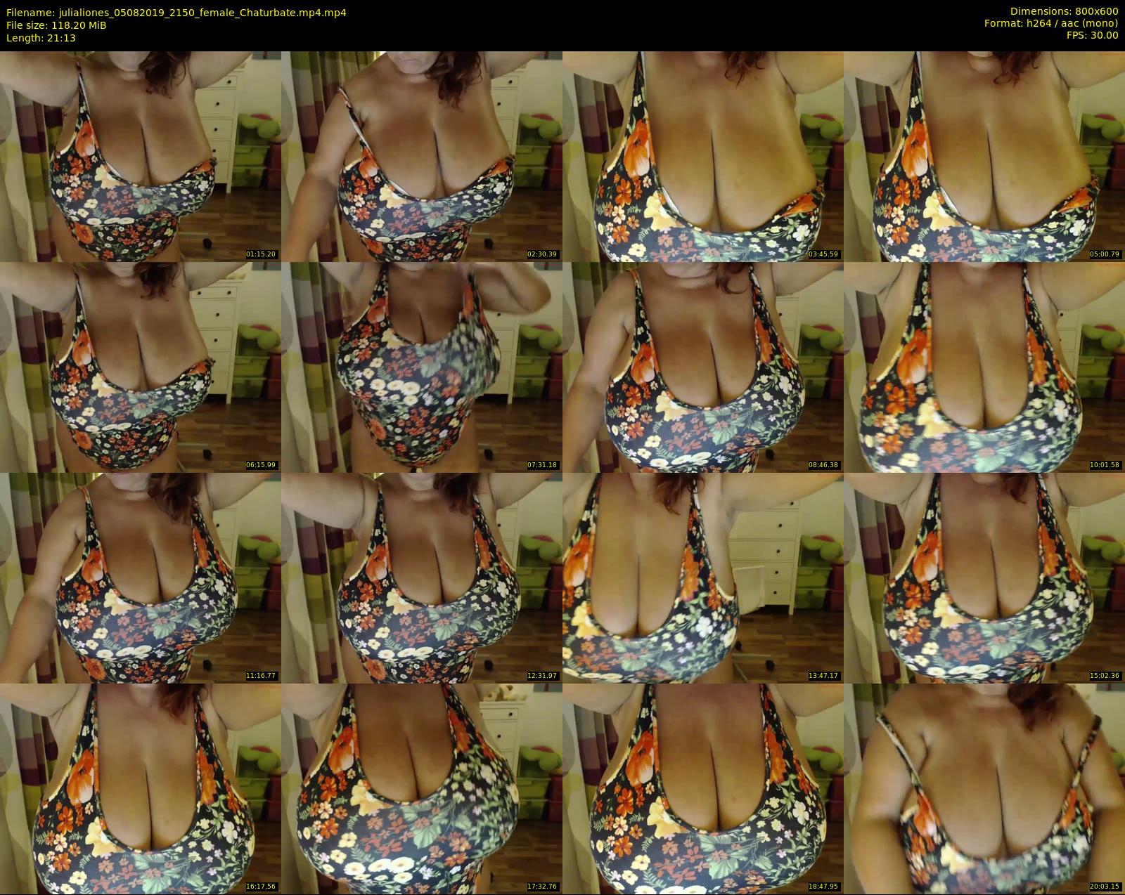 julialiones — 22 minute Chaturbate female cam show recording, 480p, Aug 5, 2019