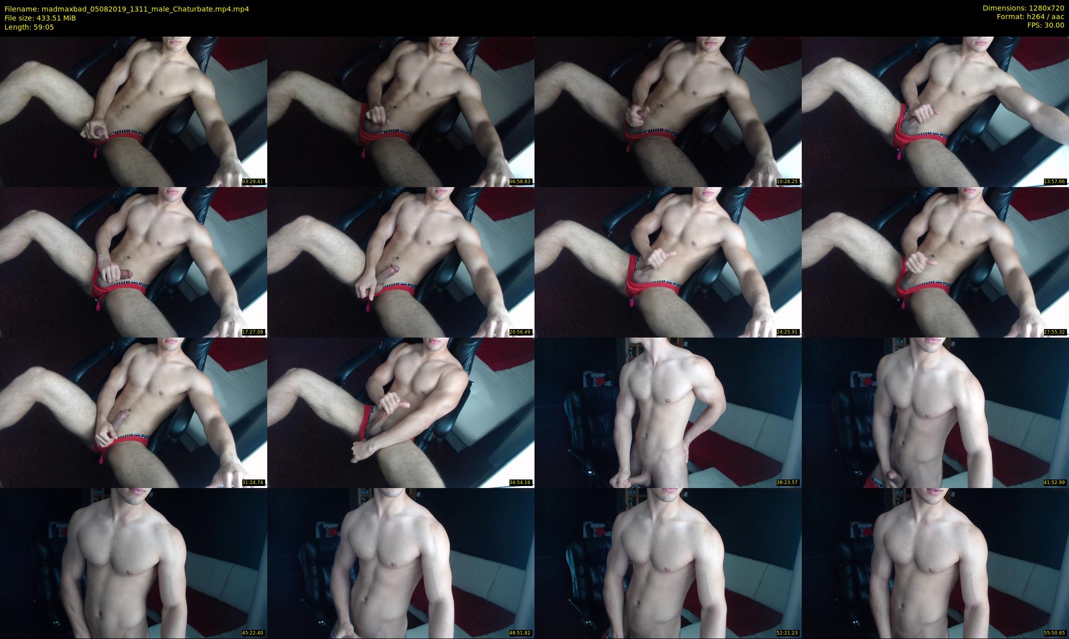 madmaxbad — 60 minute Chaturbate male cam show recording, 720p, Aug 5, 2019
