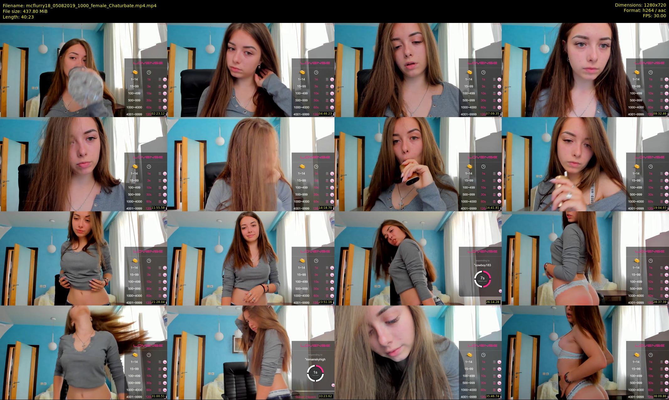 mcflurry18 — 41 minute Chaturbate female cam show recording, 720p, Aug 5, 2019