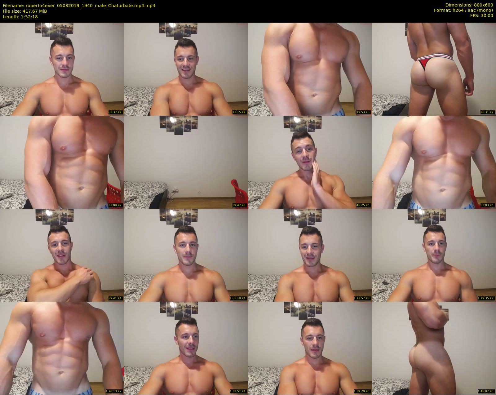 roberto4ever — 113 minute Chaturbate male cam show recording, 480p, Aug 5, 2019