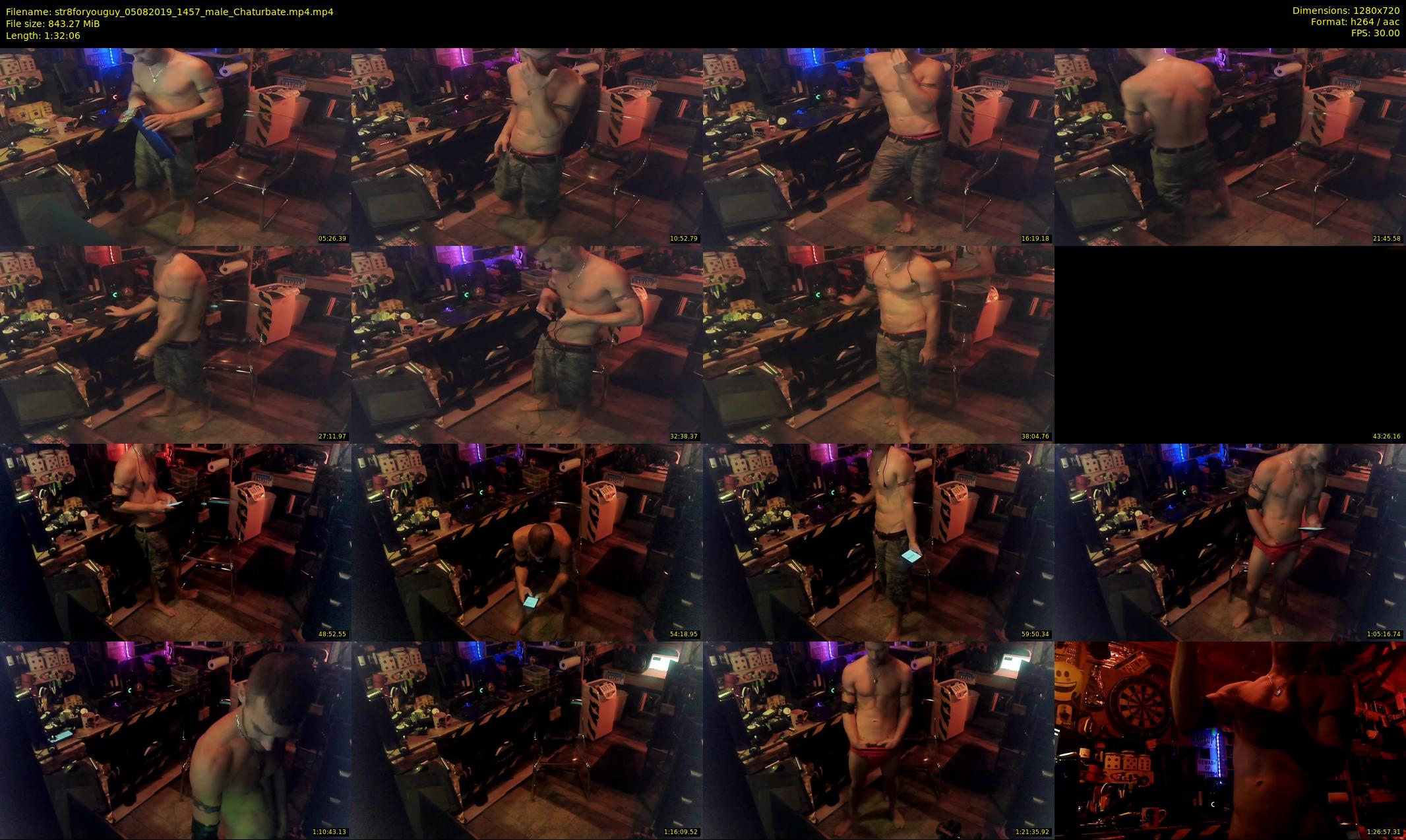 str8foryouguy — 93 minute Chaturbate male cam show recording, 720p, Aug 5, 2019