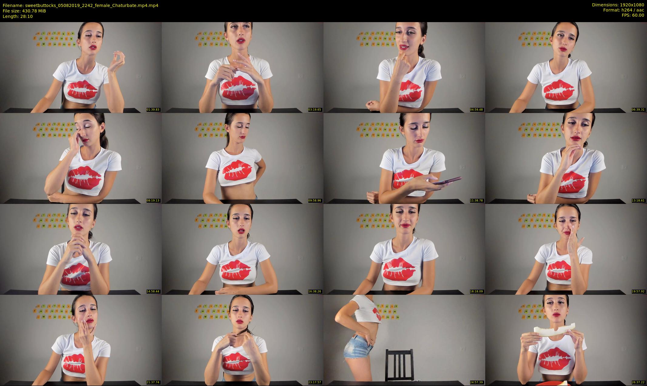 sweetbuttocks — 29 minute Chaturbate female cam show recording, 1080p, Aug 5, 2019