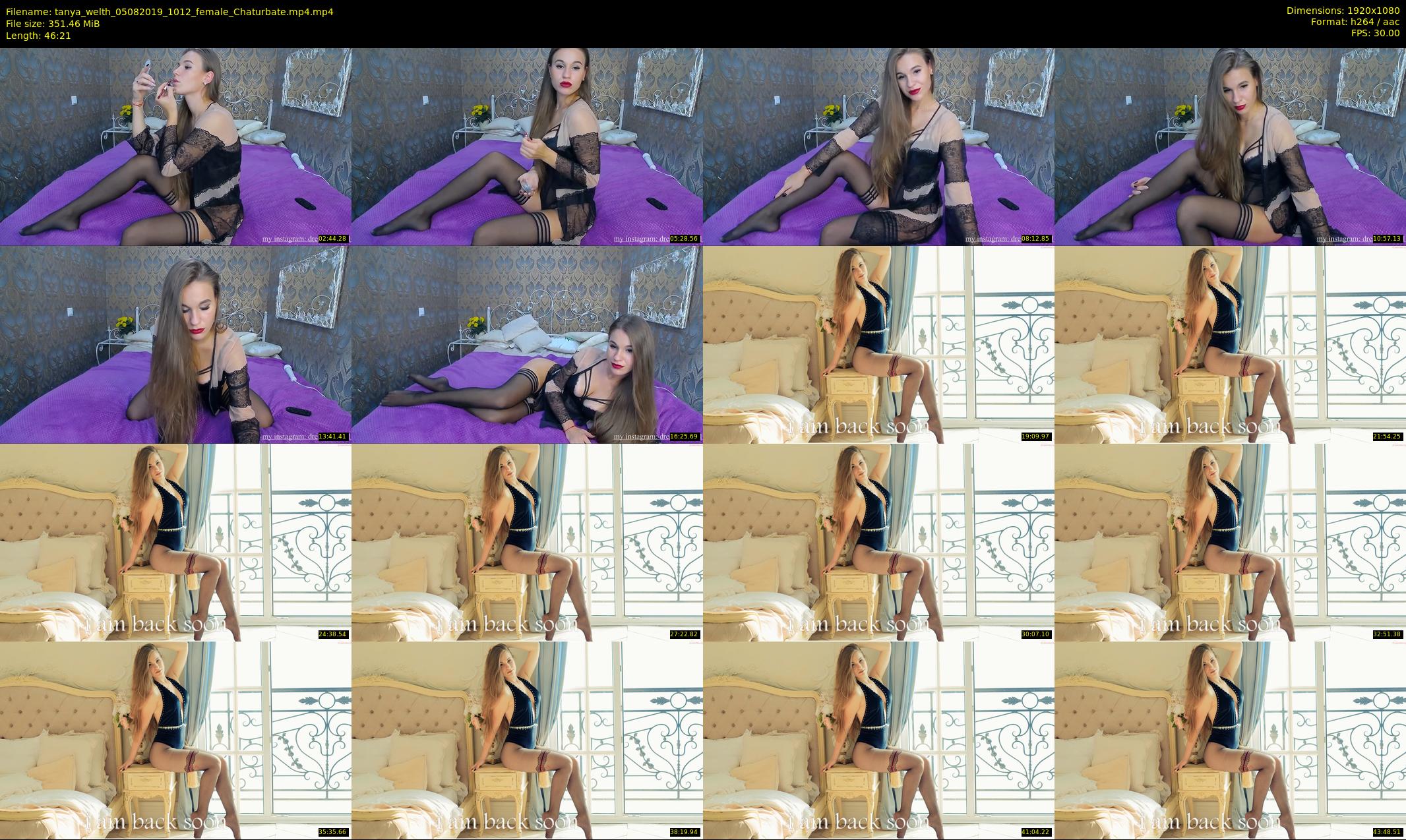 tanya_welth — 47 minute Chaturbate female cam show recording, 1080p, Aug 5, 2019