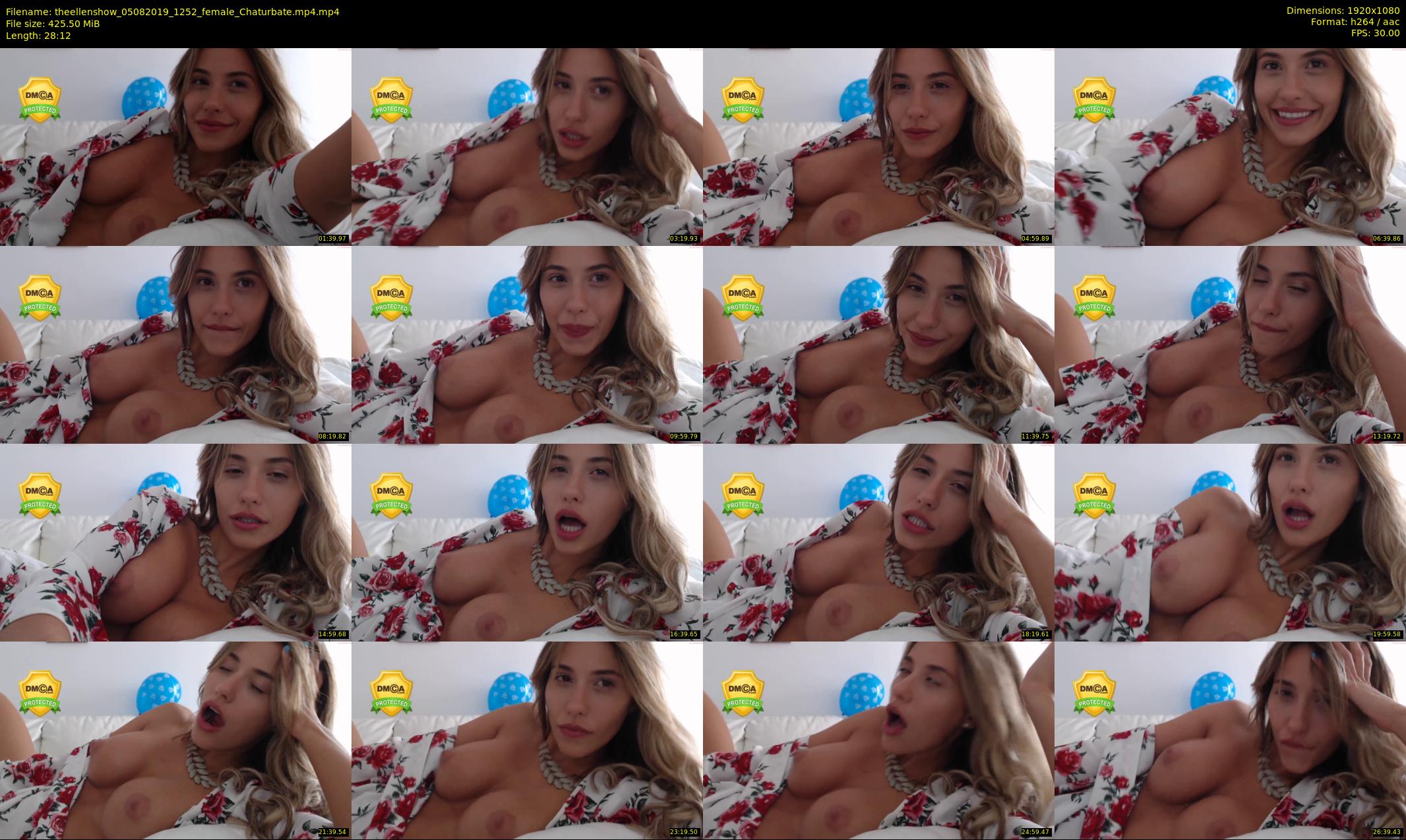 theellenshow — 29 minute Chaturbate female cam show recording, 1080p, Aug 5, 2019