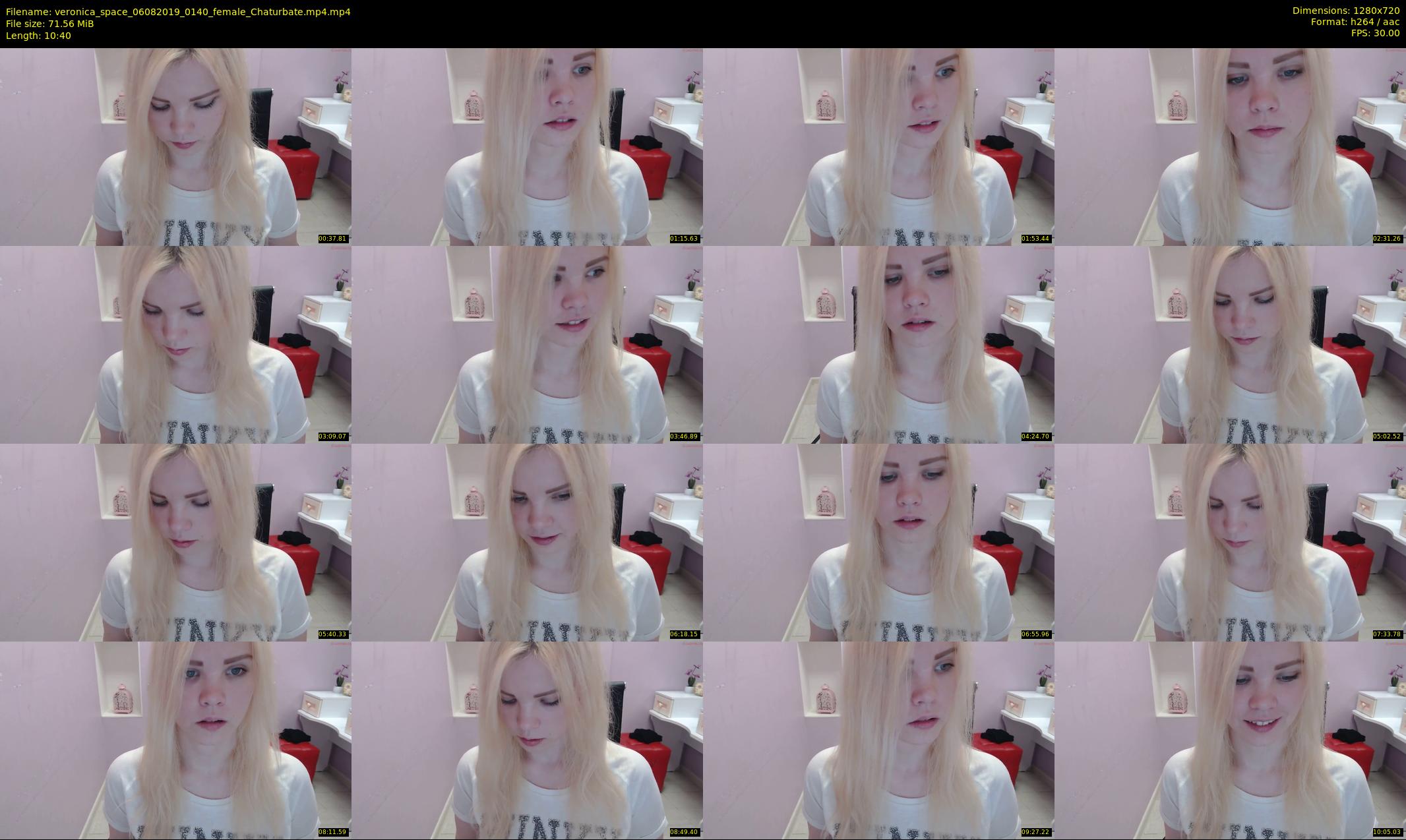 veronica_space — 11 minute Chaturbate female cam show recording, 720p, Aug 6, 2019
