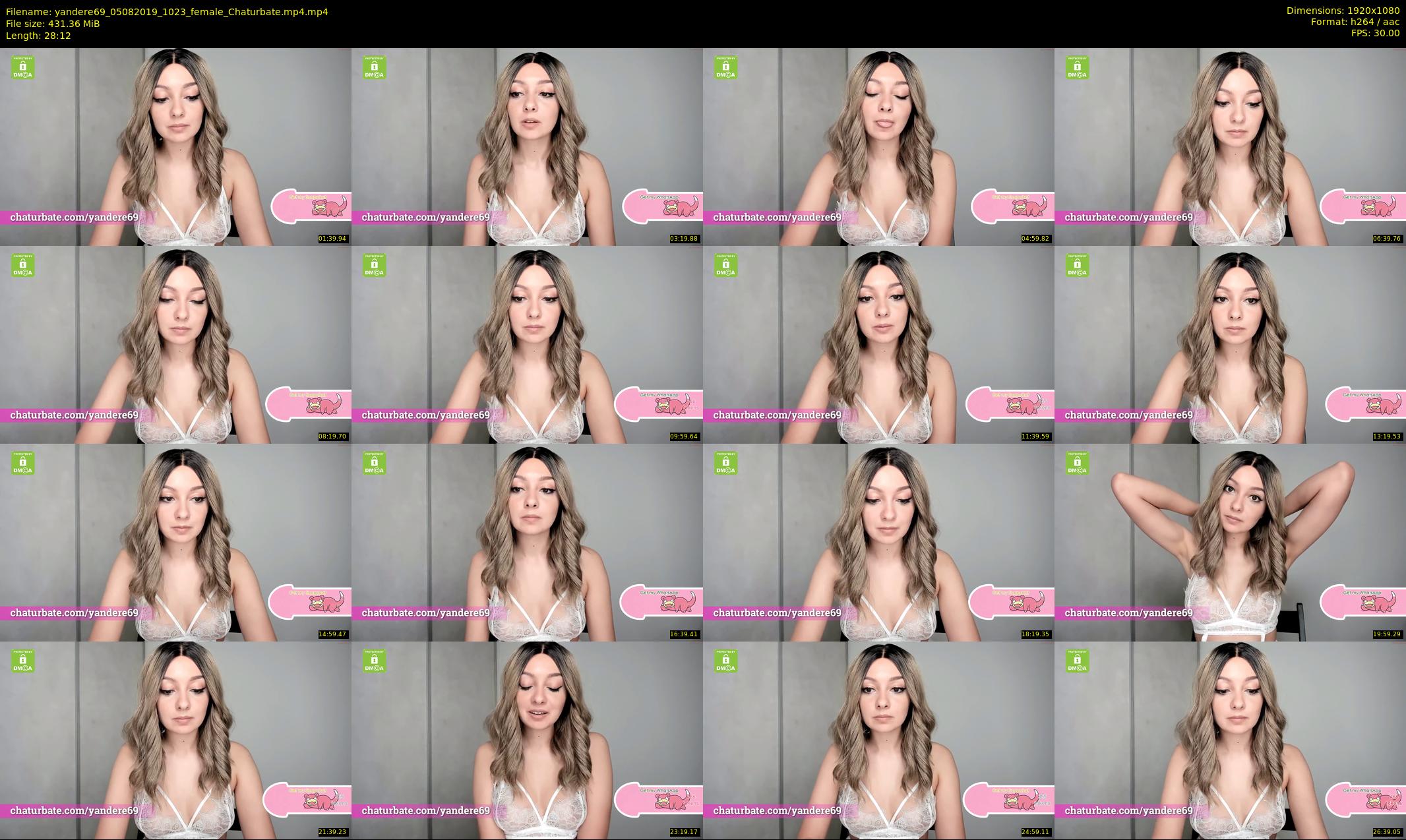 yandere69 — 29 minute Chaturbate female cam show recording, 1080p, Aug 5, 2019