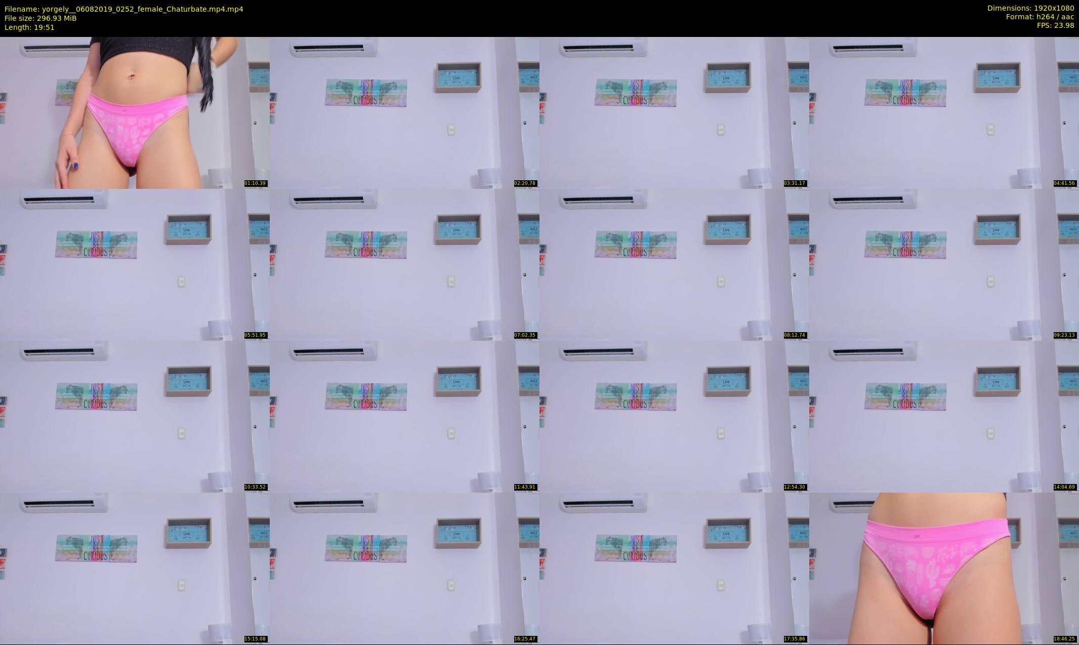yorgely_ — 20 minute Chaturbate female cam show recording, 1080p, Aug 6, 2019