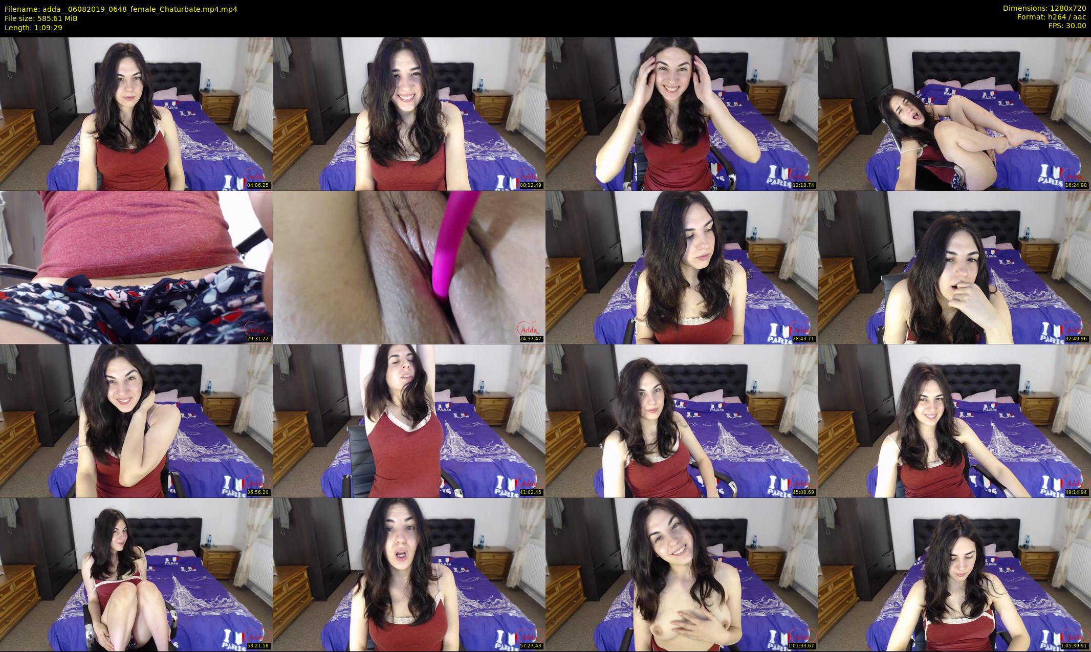 adda_ — 70 minute Chaturbate female cam show recording, 720p, Aug 6, 2019