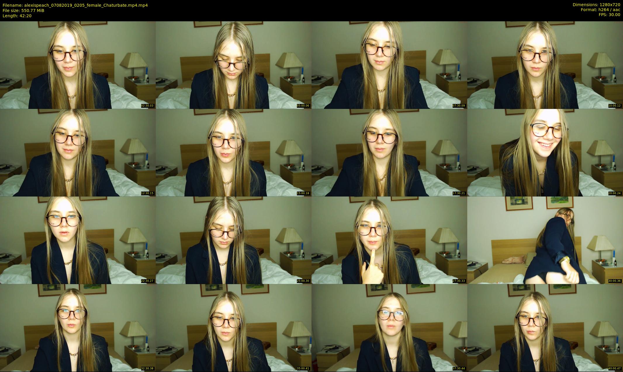 alexispeach — 43 minute Chaturbate female cam show recording, 720p, Aug 7, 2019