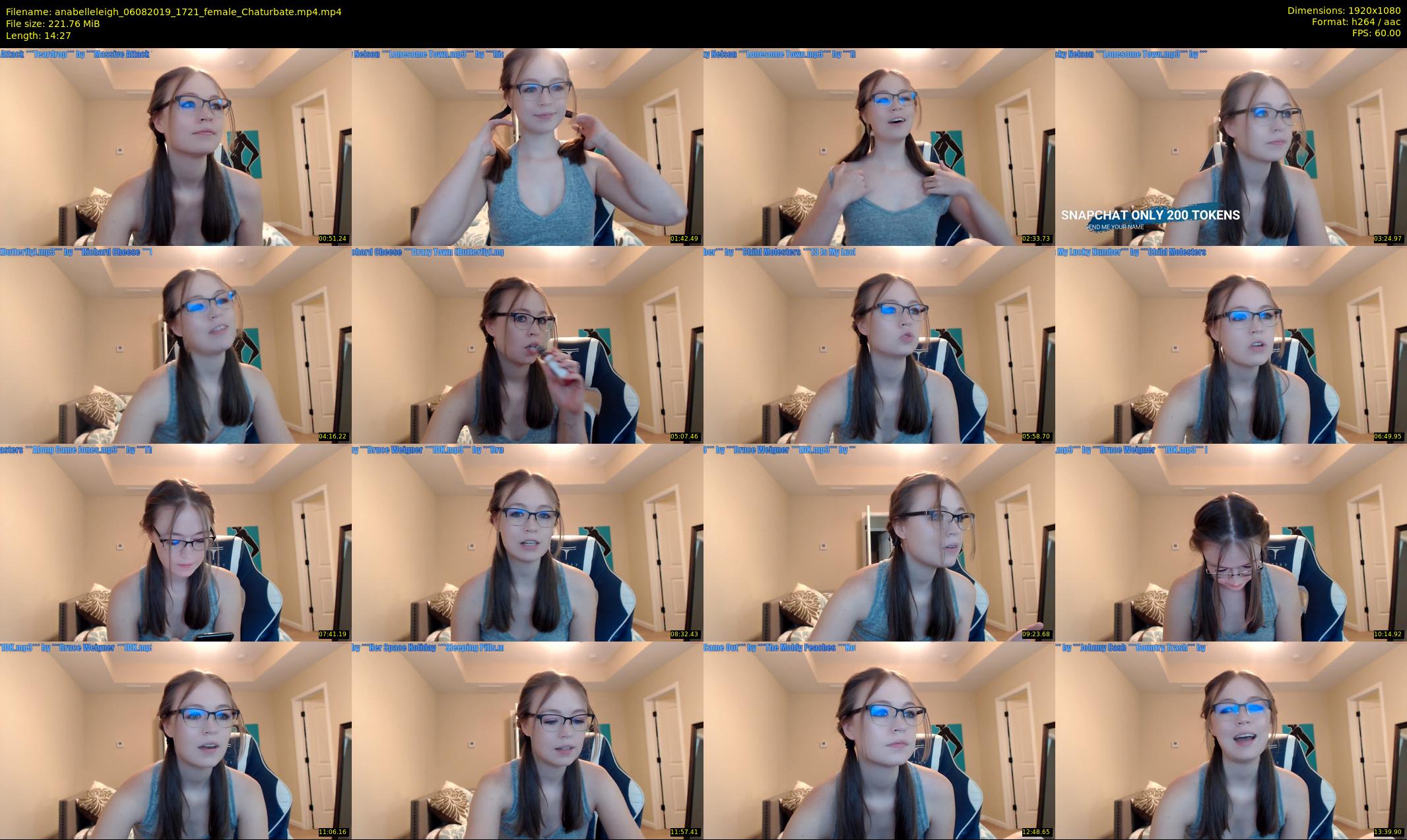 anabelleleigh — 15 minute Chaturbate female cam show recording, 1080p, Aug 6, 2019