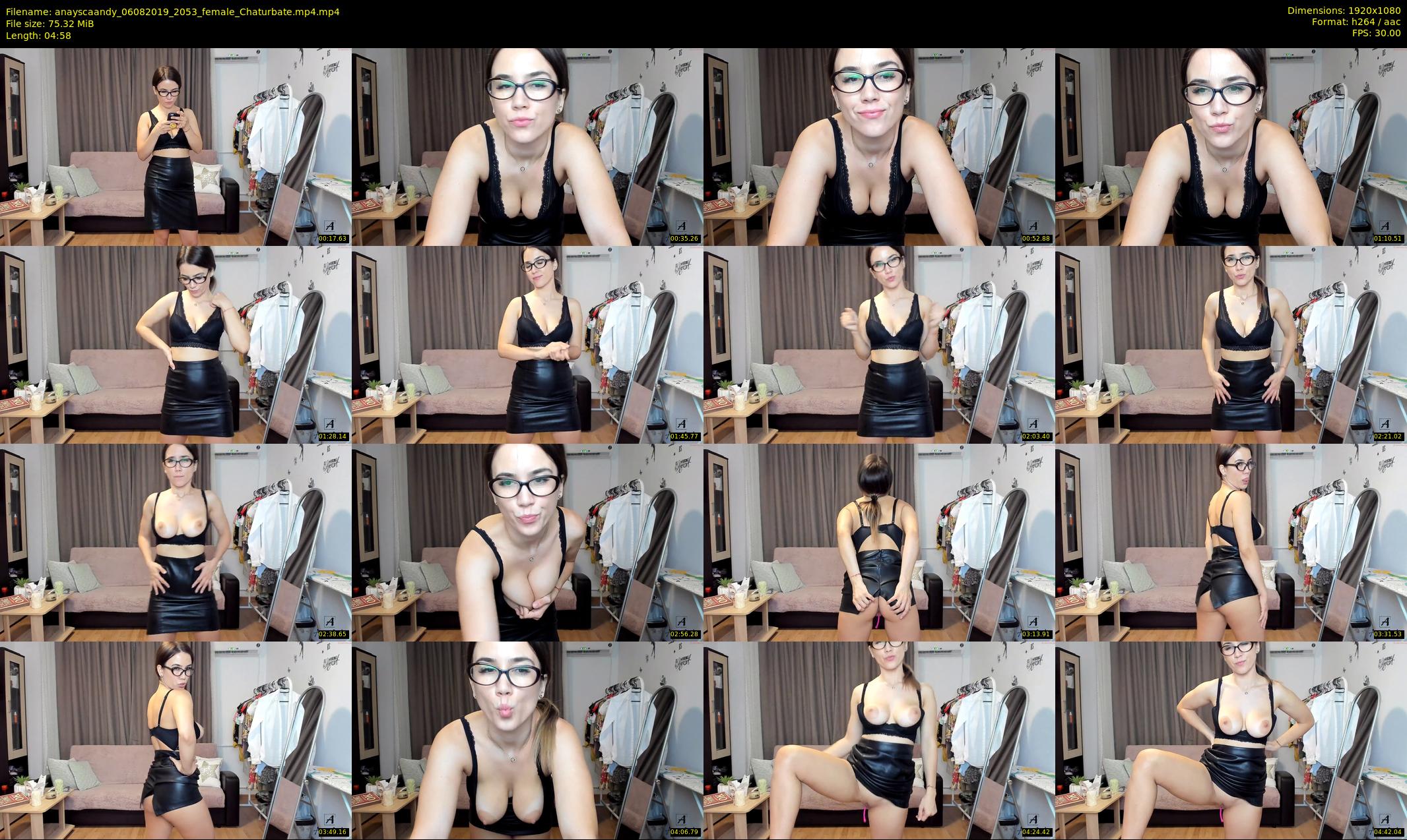 anayscaandy — 5 minute Chaturbate female cam show recording, 1080p, Aug 6, 2019