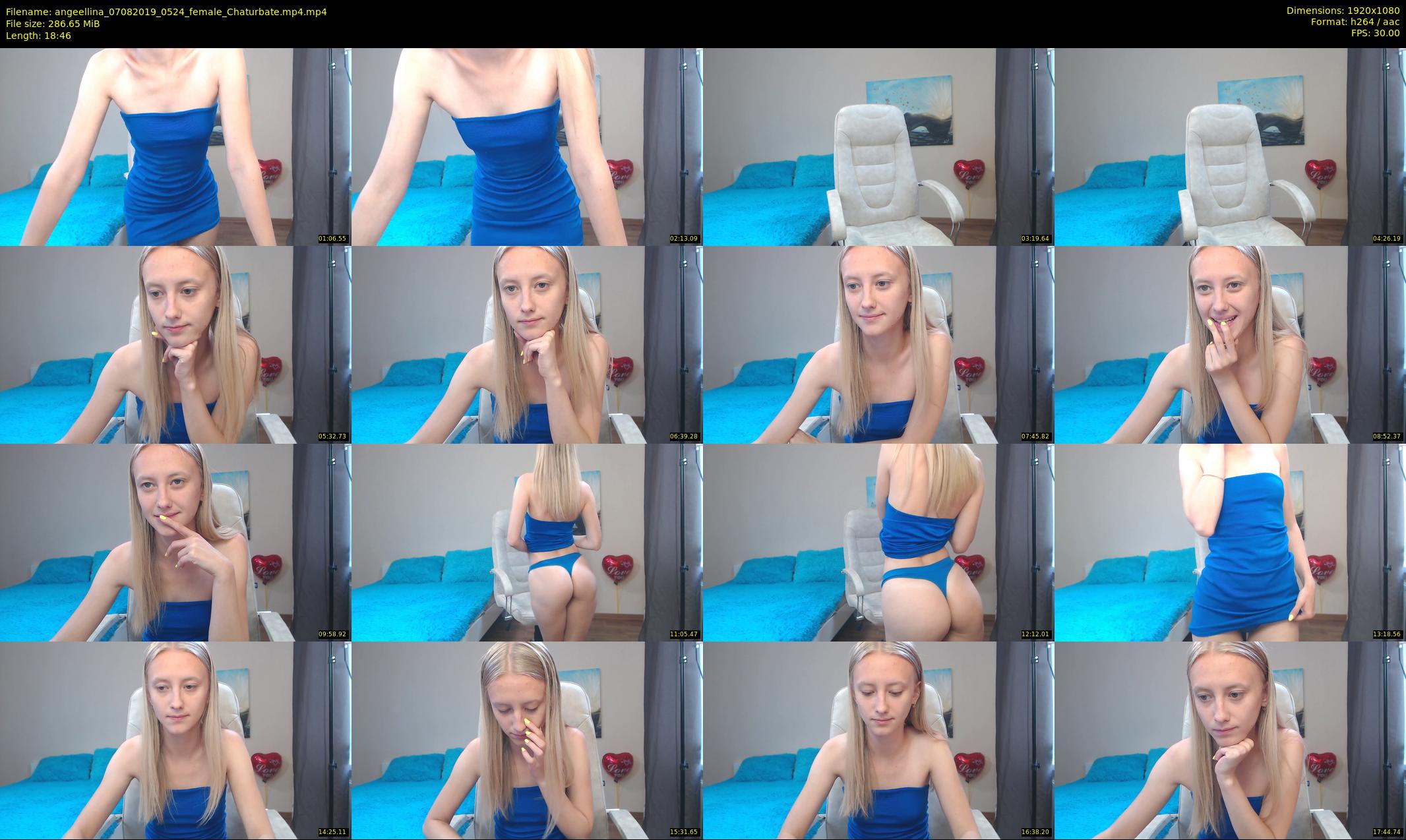 angeellina — 19 minute Chaturbate female cam show recording, 1080p, Aug 7, 2019