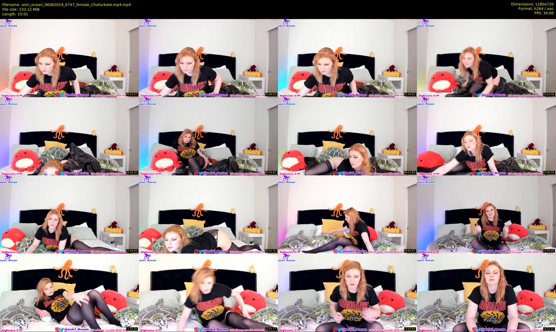 asiri_ocean — 16 minute Chaturbate female cam show recording, 720p, Aug 6, 2019