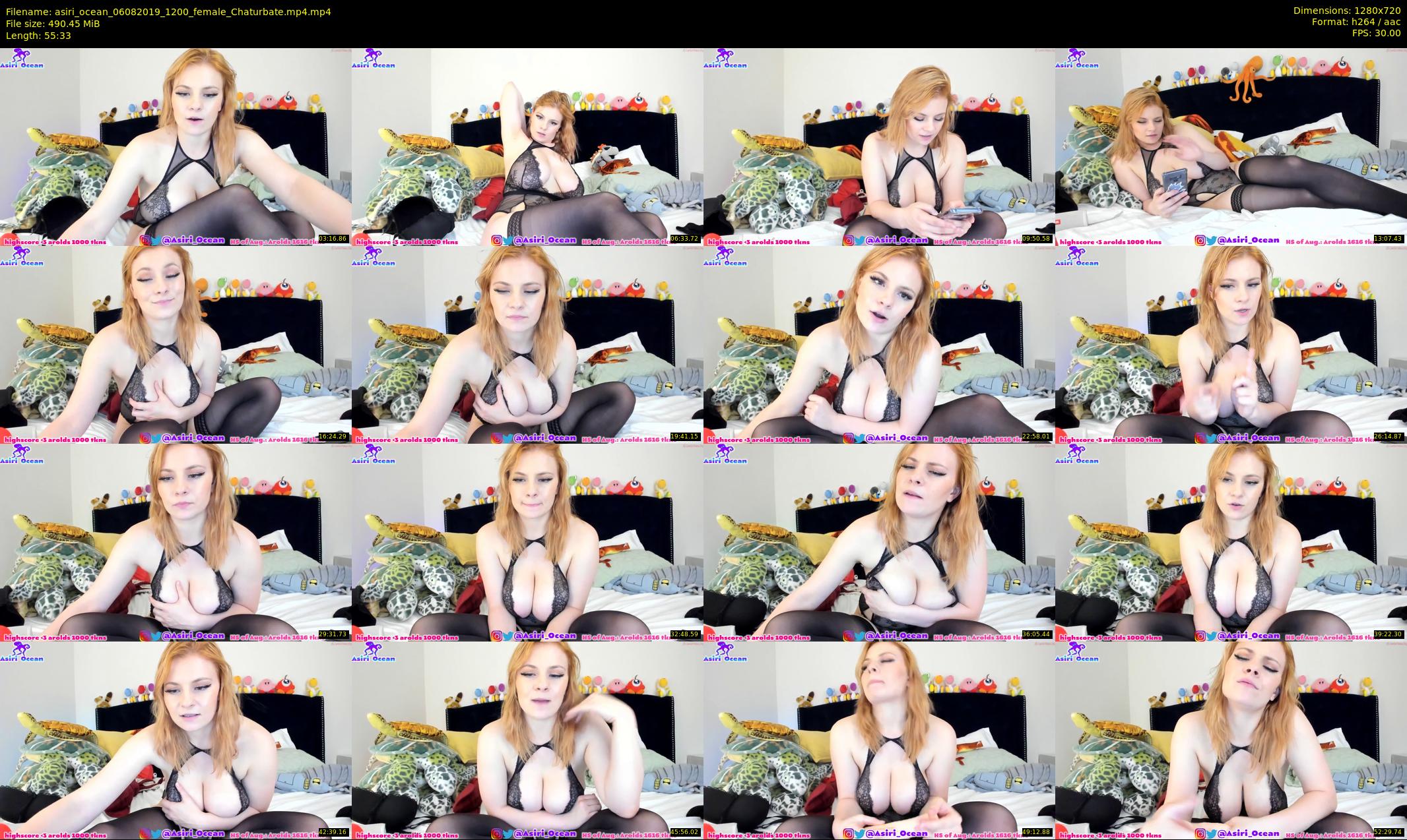 asiri_ocean — 56 minute Chaturbate female cam show recording, 720p, Aug 6, 2019