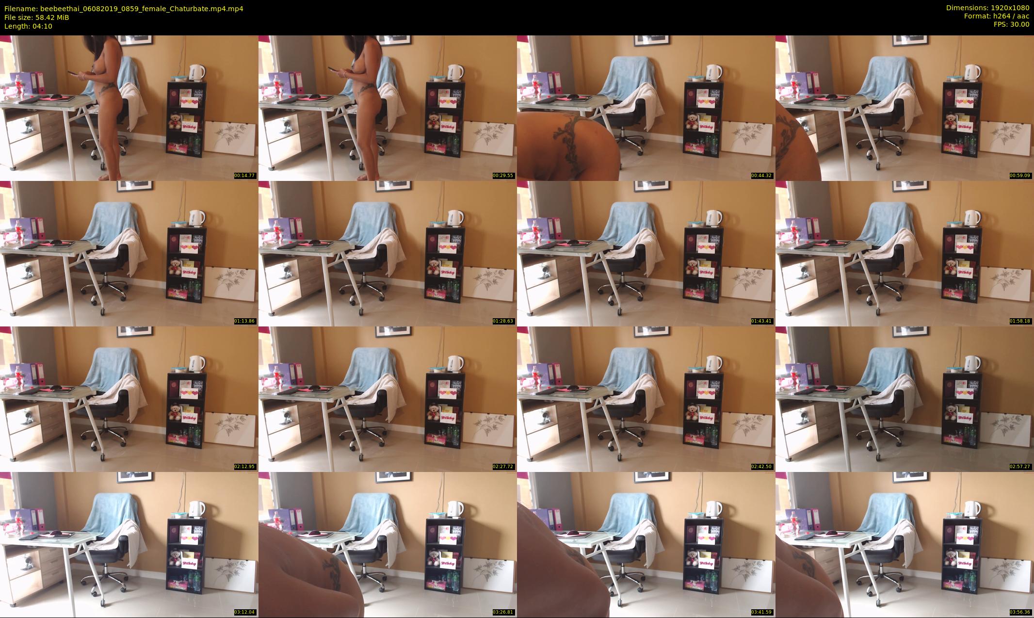 beebeethai — 5 minute Chaturbate female cam show recording, 1080p, Aug 6, 2019